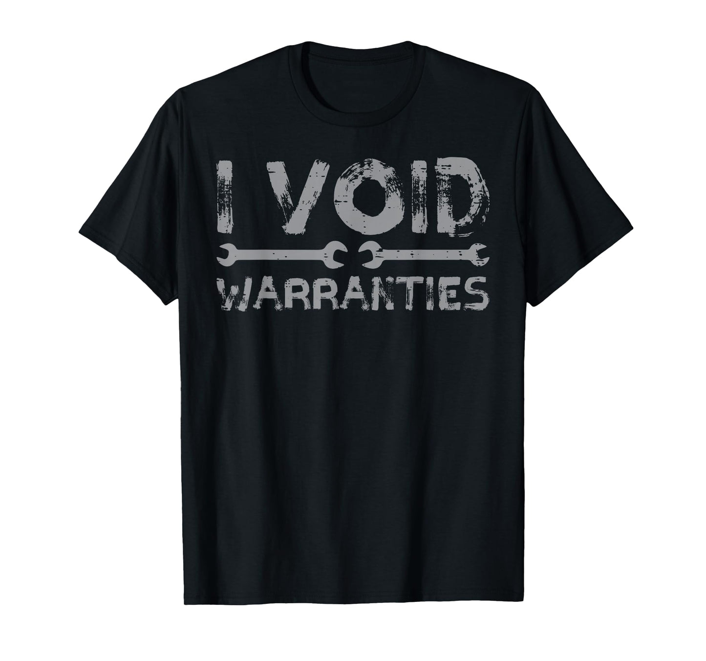 Mechanic I Void Warranties Funny Car T-Shirt - Minimalist Print for Adults - T-Shirt, Sweatshirt, Hoodie