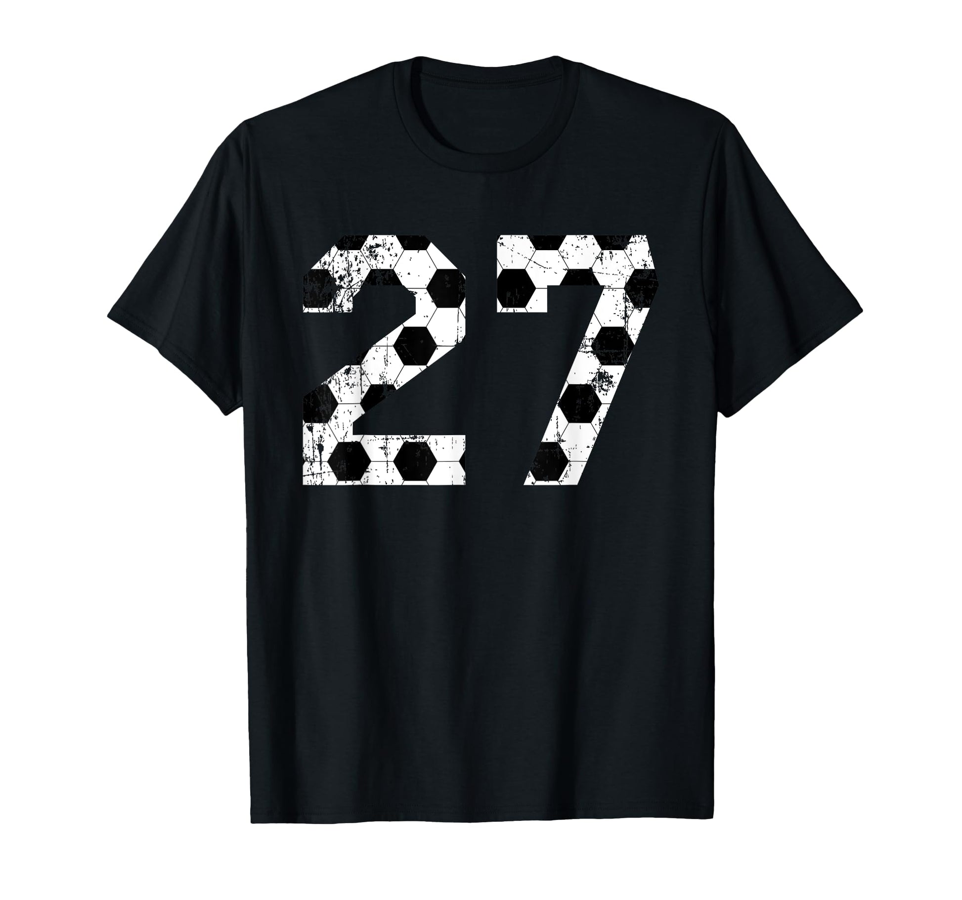 Soccer 27 Jersey Number T-Shirt - Custom Art Print for Adults - T-Shirt, Sweatshirt, Hoodie
