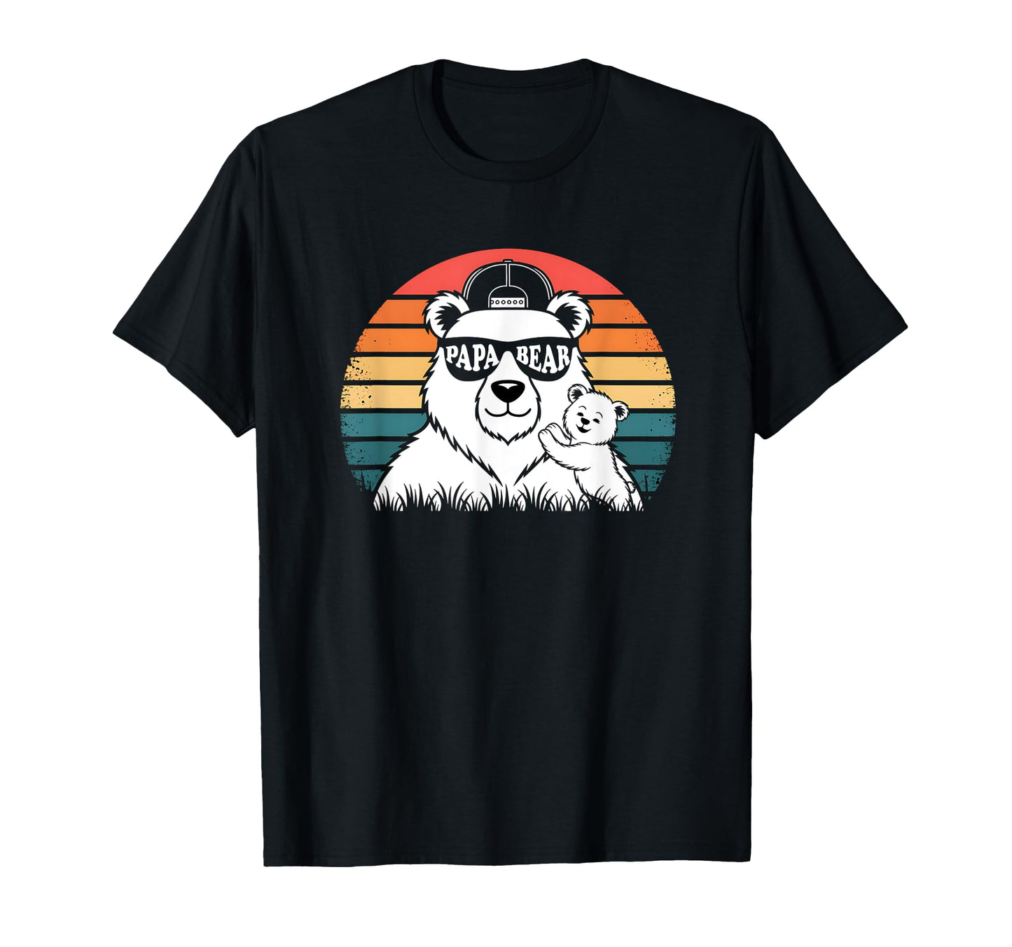 Papa Bear Bear Pajamas Fathers Day Dad T-Shirt - Trendy Graphic for Adults - T-Shirt, Sweatshirt, Hoodie