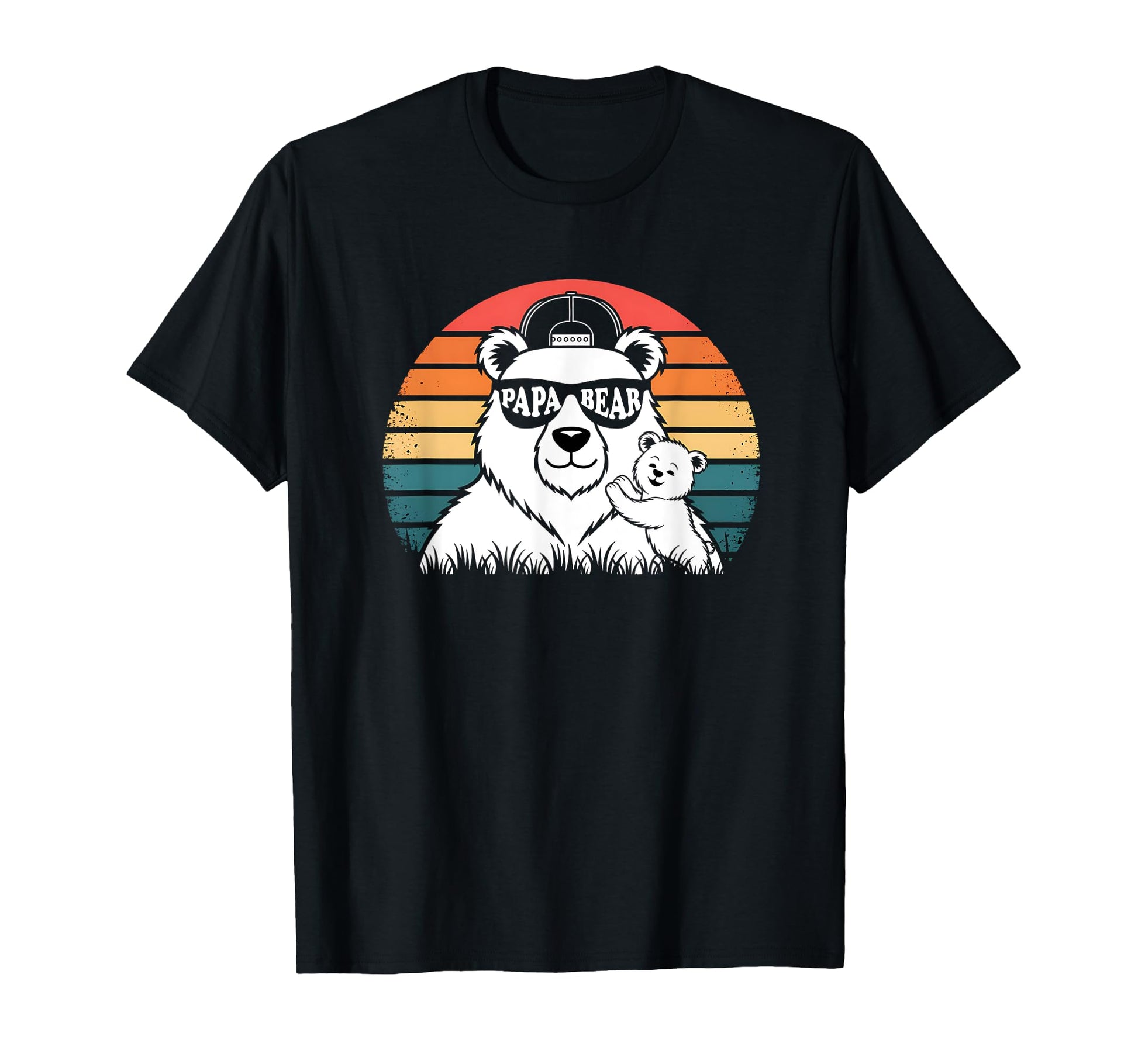 Papa Bear Bear Pajamas Fathers Day Dad T-Shirt - Trendy Graphic for Adults - T-Shirt, Sweatshirt, Hoodie