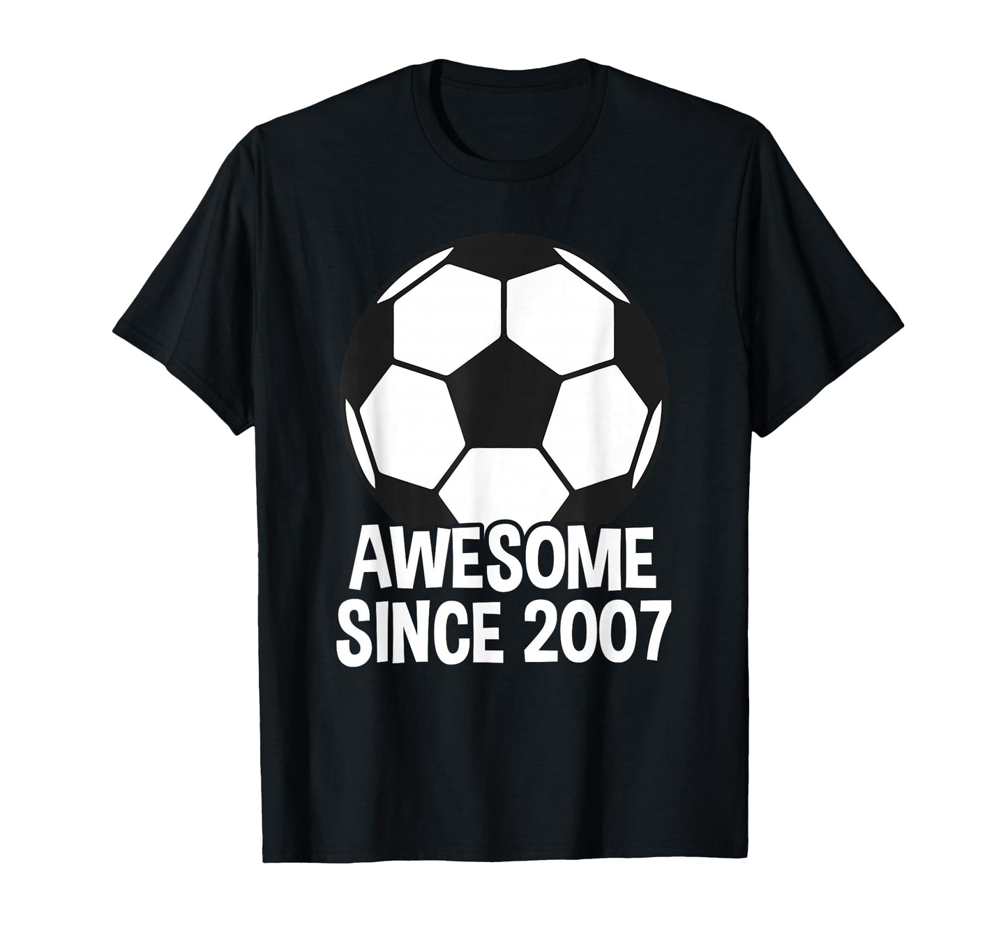 Awesome Since 2007 19Th Birthday 19 T-Shirt - Minimalist Print for Adults - T-Shirt, Sweatshirt, Hoodie