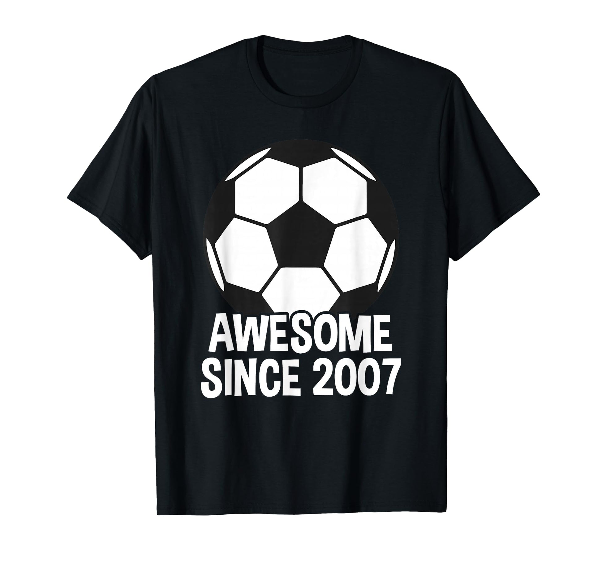 Awesome Since 2007 19Th Birthday 19 T-Shirt - Minimalist Print for Adults - T-Shirt, Sweatshirt, Hoodie