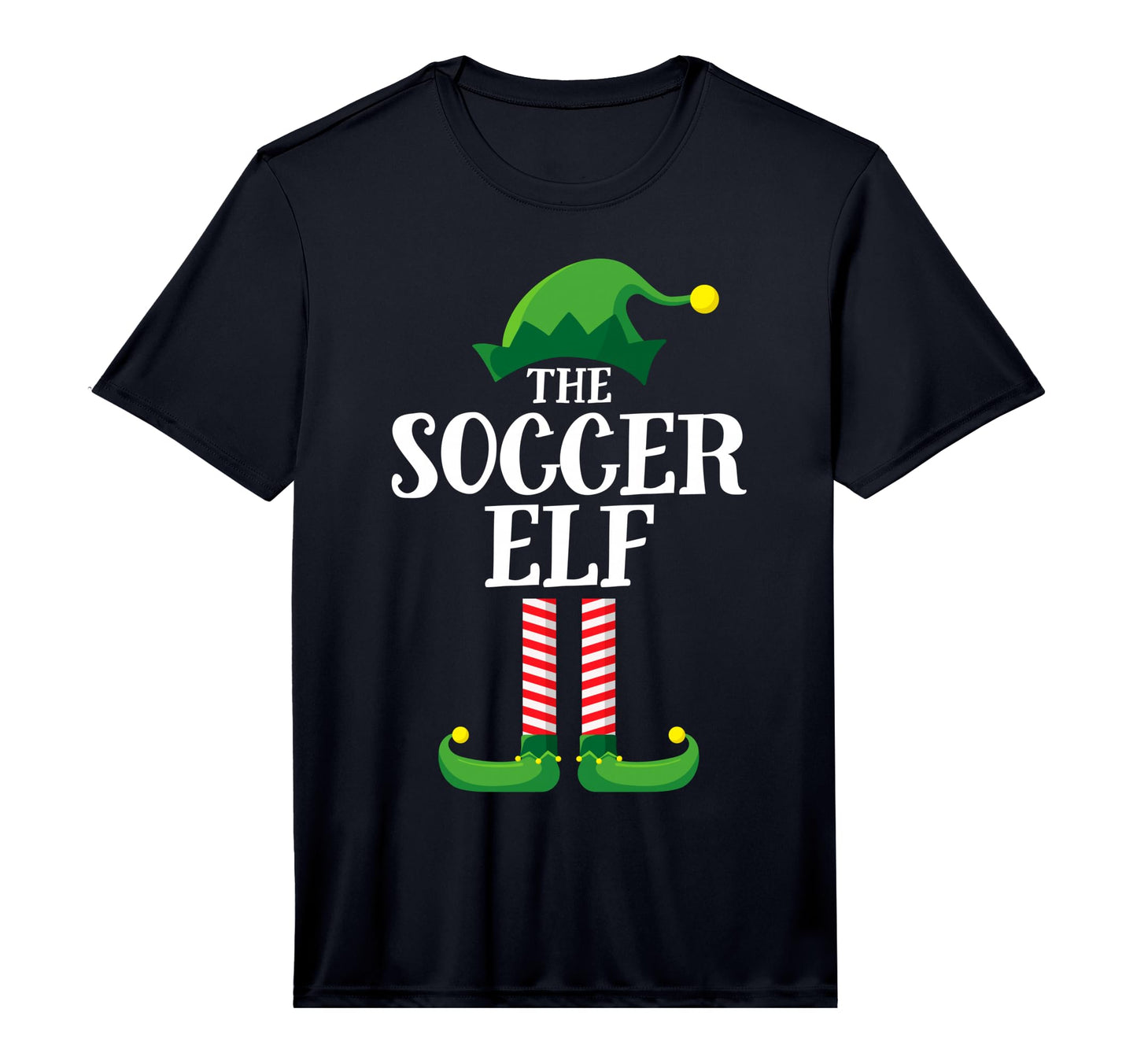 Soccer Elf Matching Family Group T-Shirt - Custom Art Print for Adults - T-Shirt, Sweatshirt, Hoodie