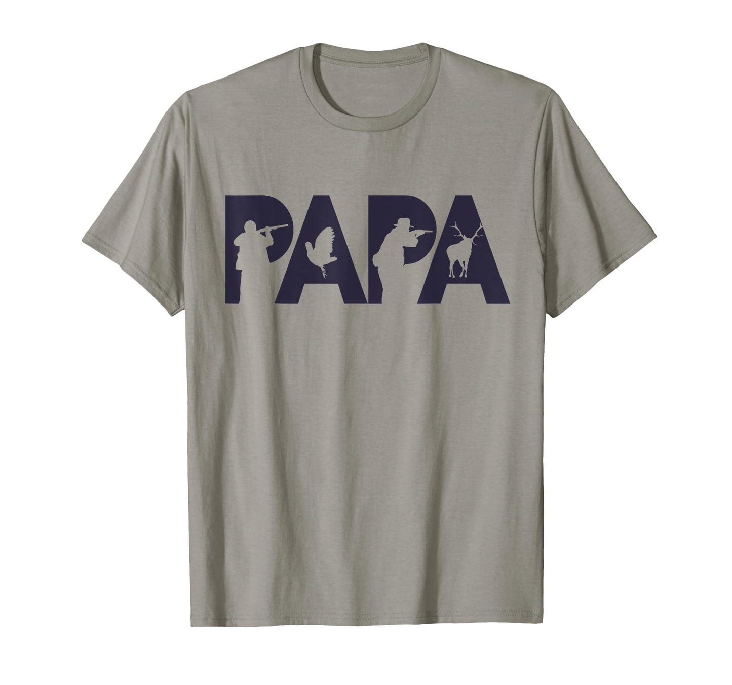 Hunter Dad Funny Papa Hunting Father T-Shirt - Minimalist Print for Adults - T-Shirt, Sweatshirt, Hoodie