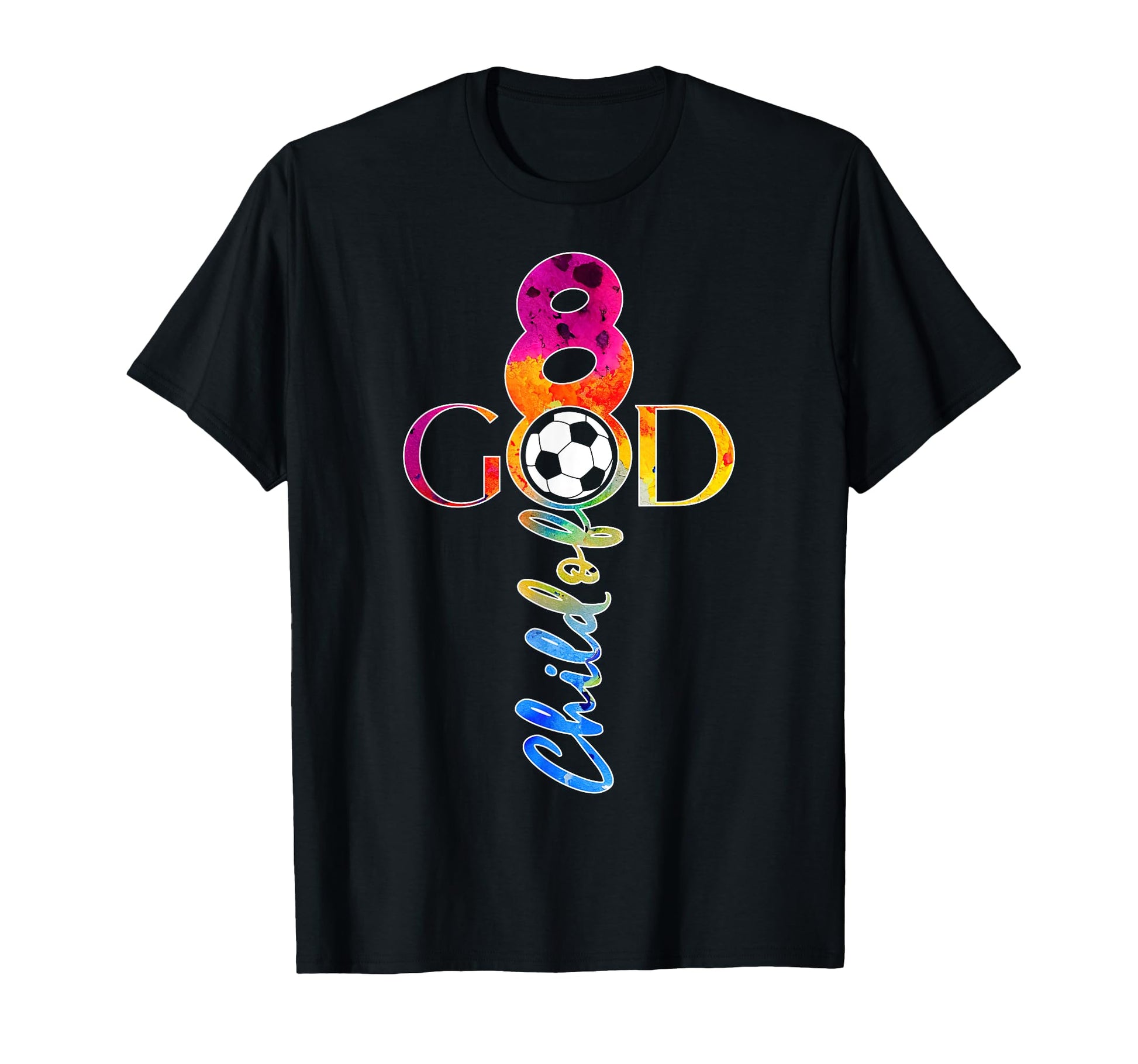 Jesus 8 Years Child God Soccer 8Th T-Shirt - Novelty Apparel Unisex - T-Shirt, Sweatshirt, Hoodie