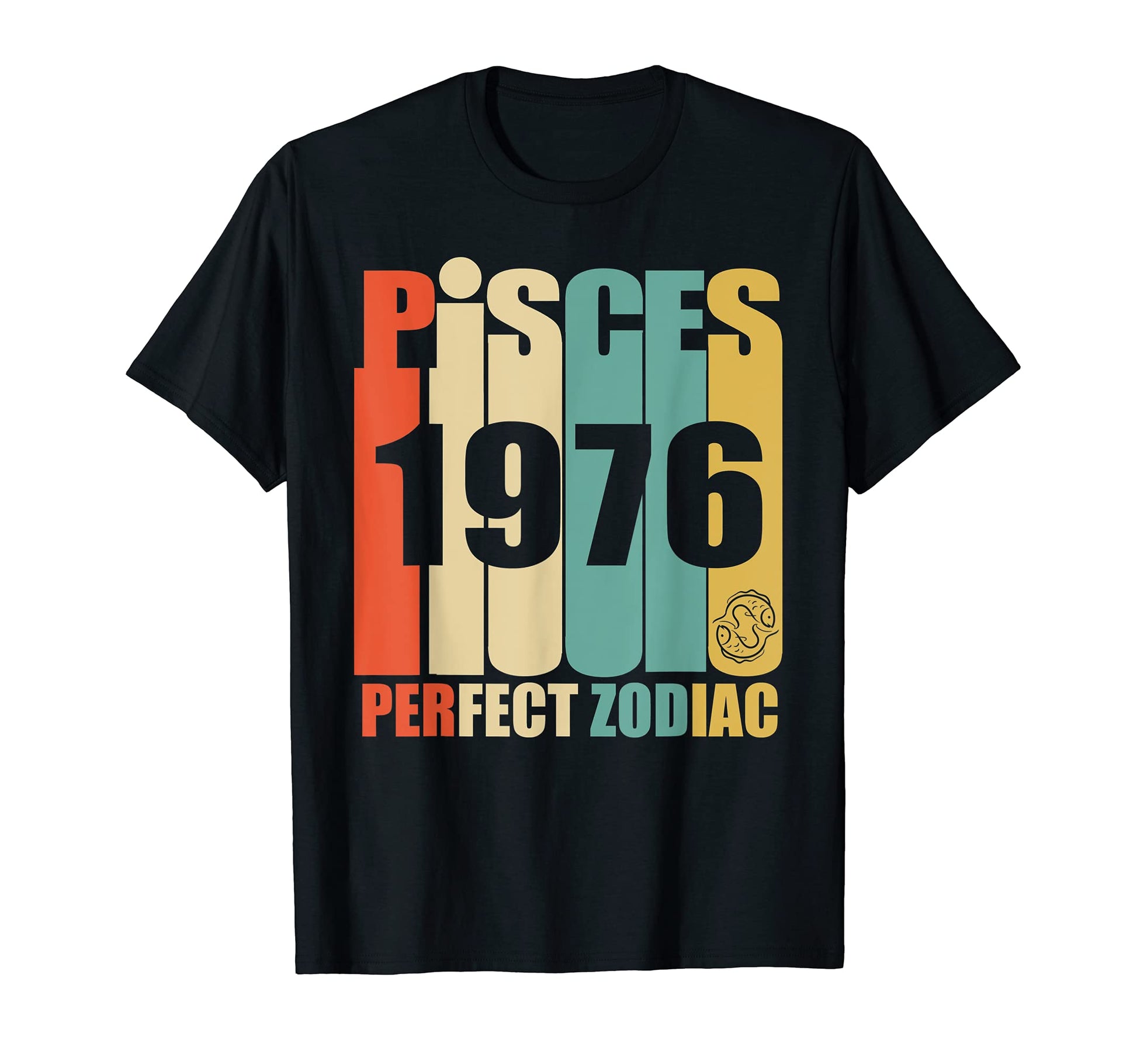 Pisces 1976 43Rd Birthday Gift T-Shirt - Graphic Print Unisex - T-Shirt, Sweatshirt, Hoodie
