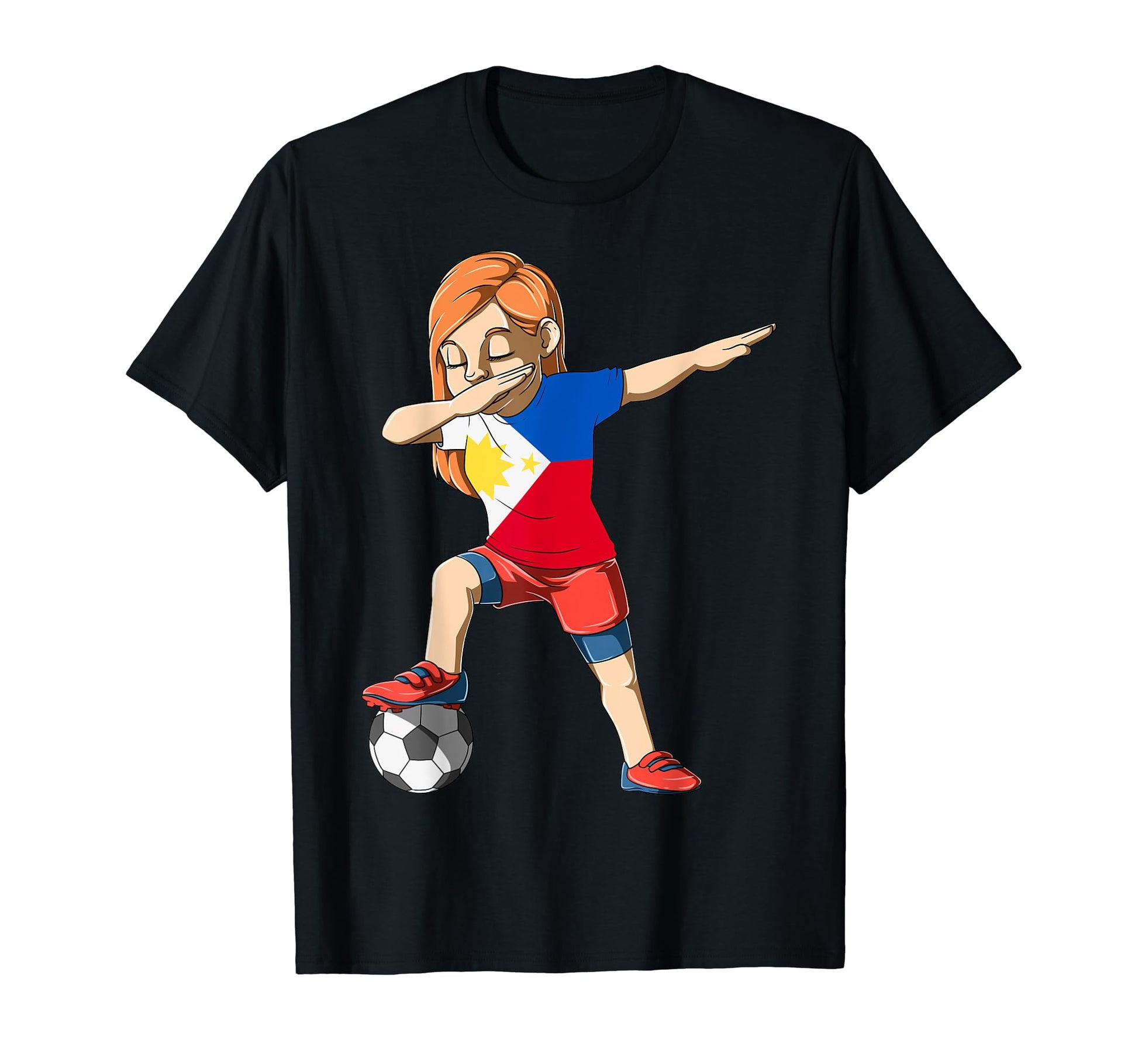 Dabbing Soccer Philippines Jersey T-Shirt - Casual Everyday Wear Men Women - T-Shirt, Sweatshirt, Hoodie