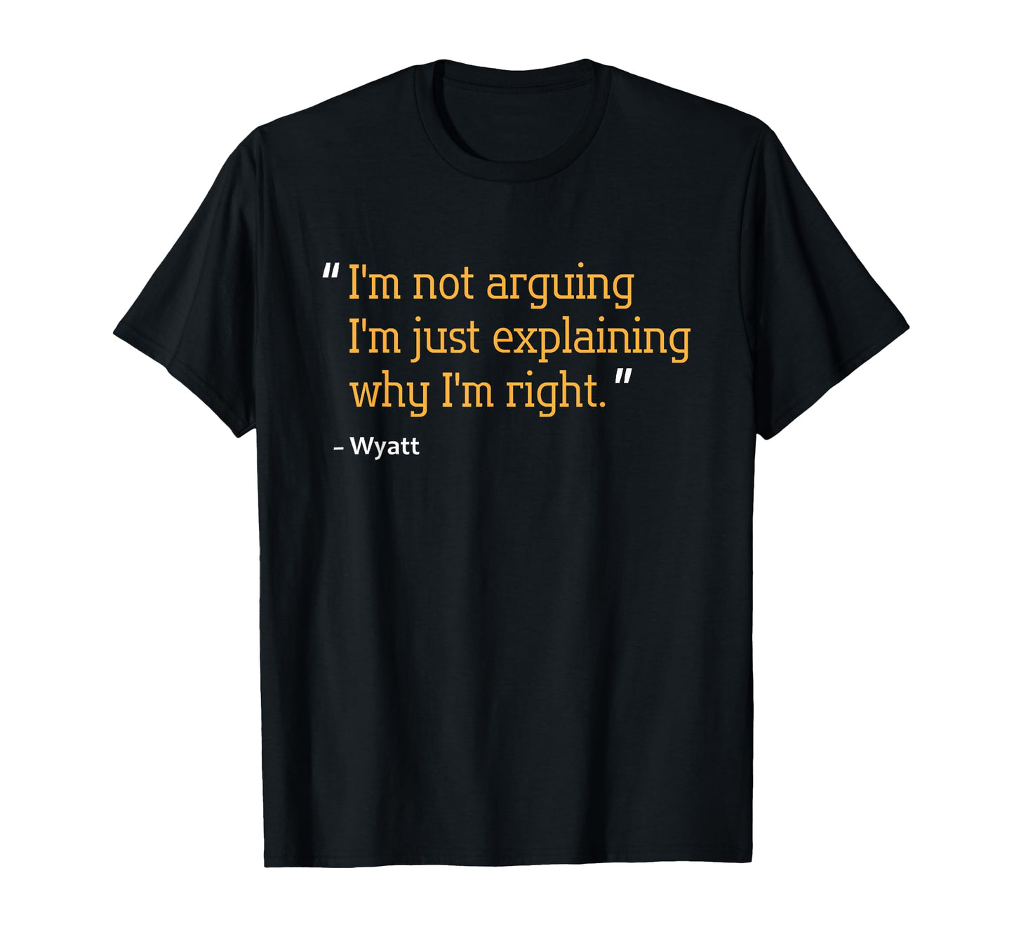 Wyatt Gift Funny Birthday T-Shirt - Minimalist Print for Adults - T-Shirt, Sweatshirt, Hoodie