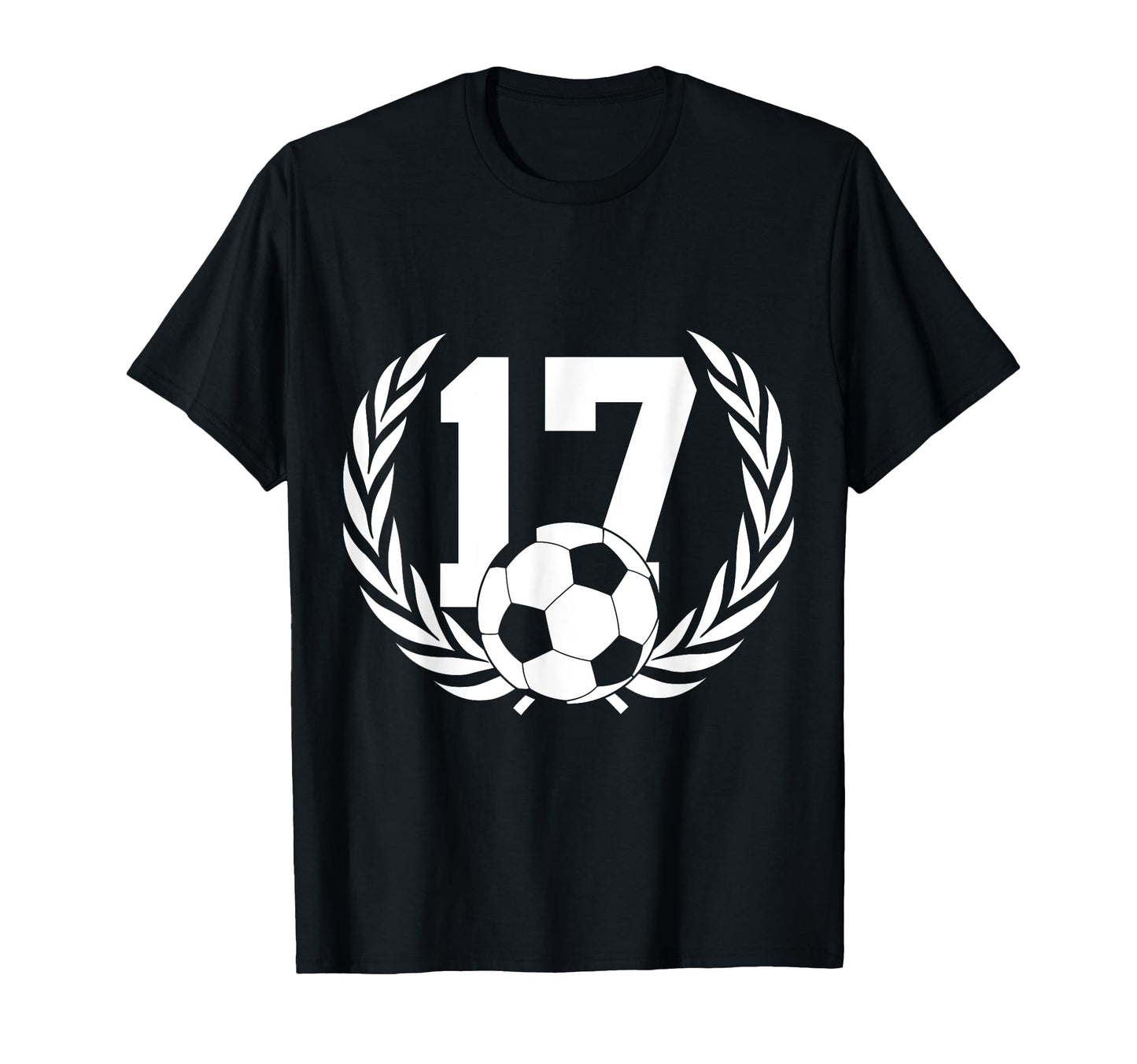 Number 17 Years Soccer 17Th Birthday T-Shirt - Custom Art Print Unisex - T-Shirt, Sweatshirt, Hoodie