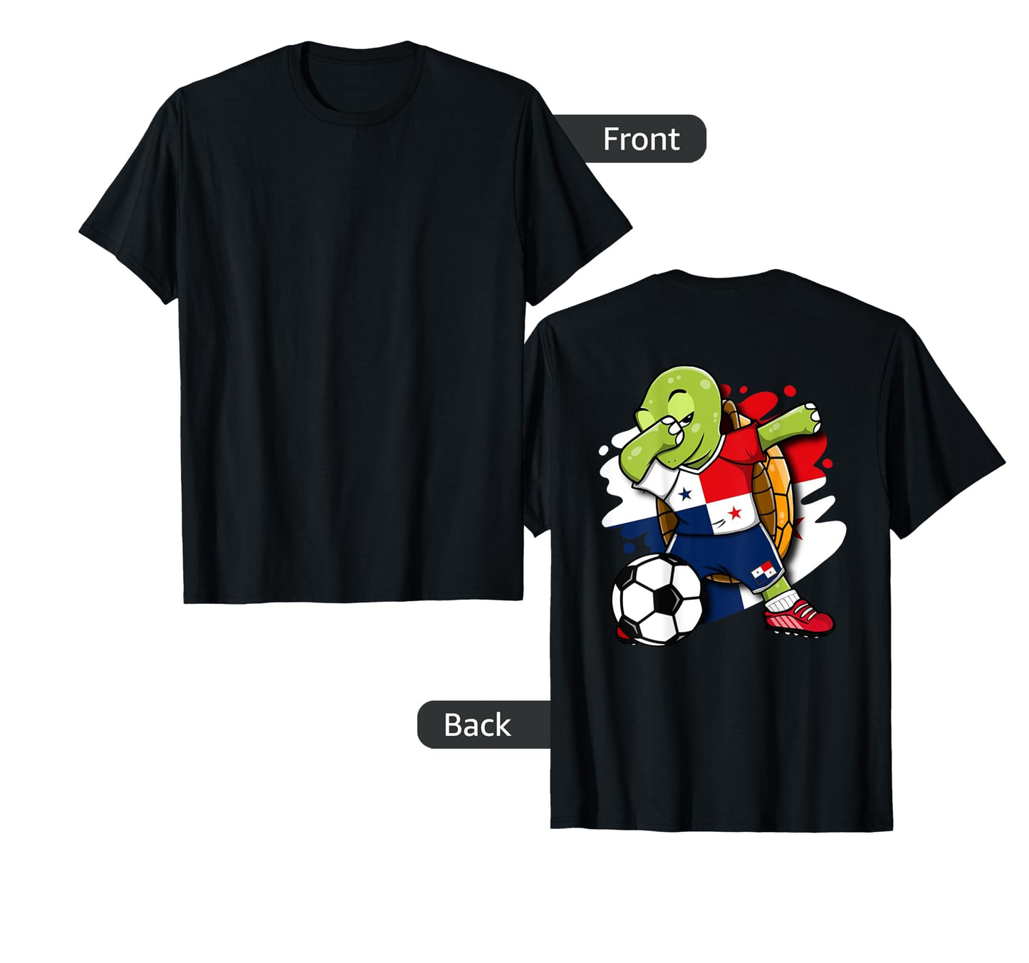 Dabbing Turtle Panama Soccer Lovers T-Shirt - Unique Graphic for Adults - T-Shirt, Sweatshirt, Hoodie