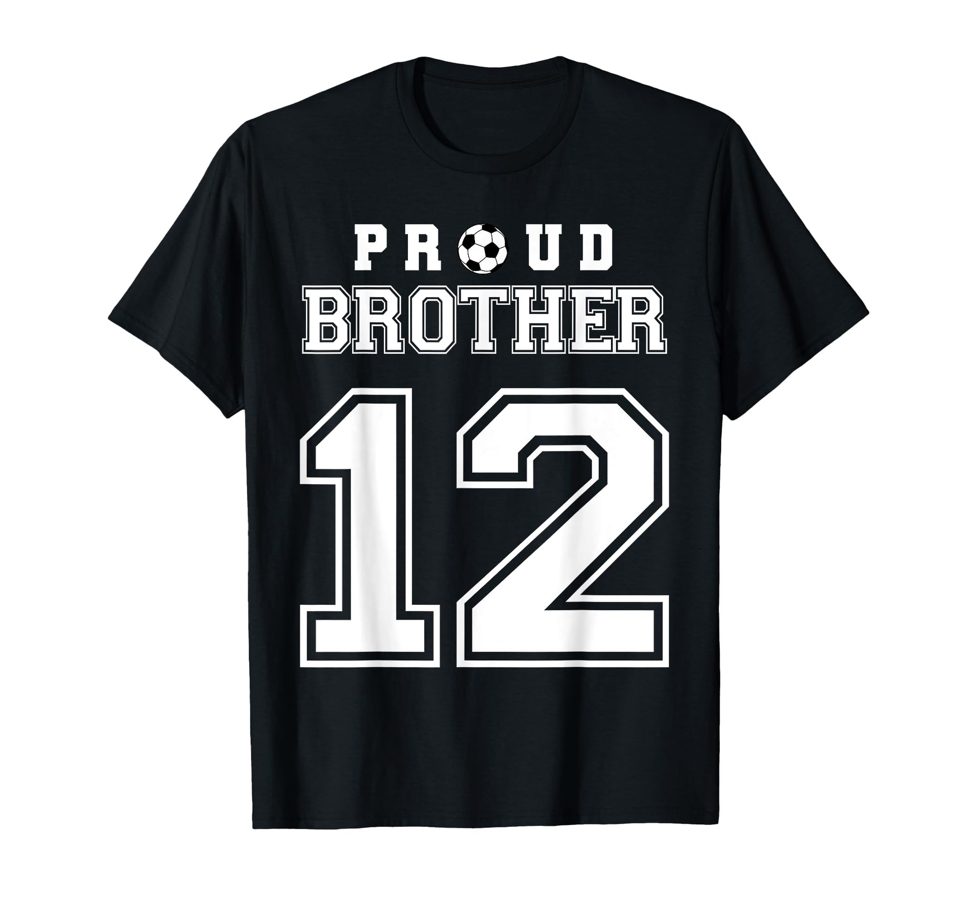 Number 12 Custom Proud Soccer Futbol T-Shirt - Trendy Graphic Unisex - T-Shirt, Sweatshirt, Hoodie
