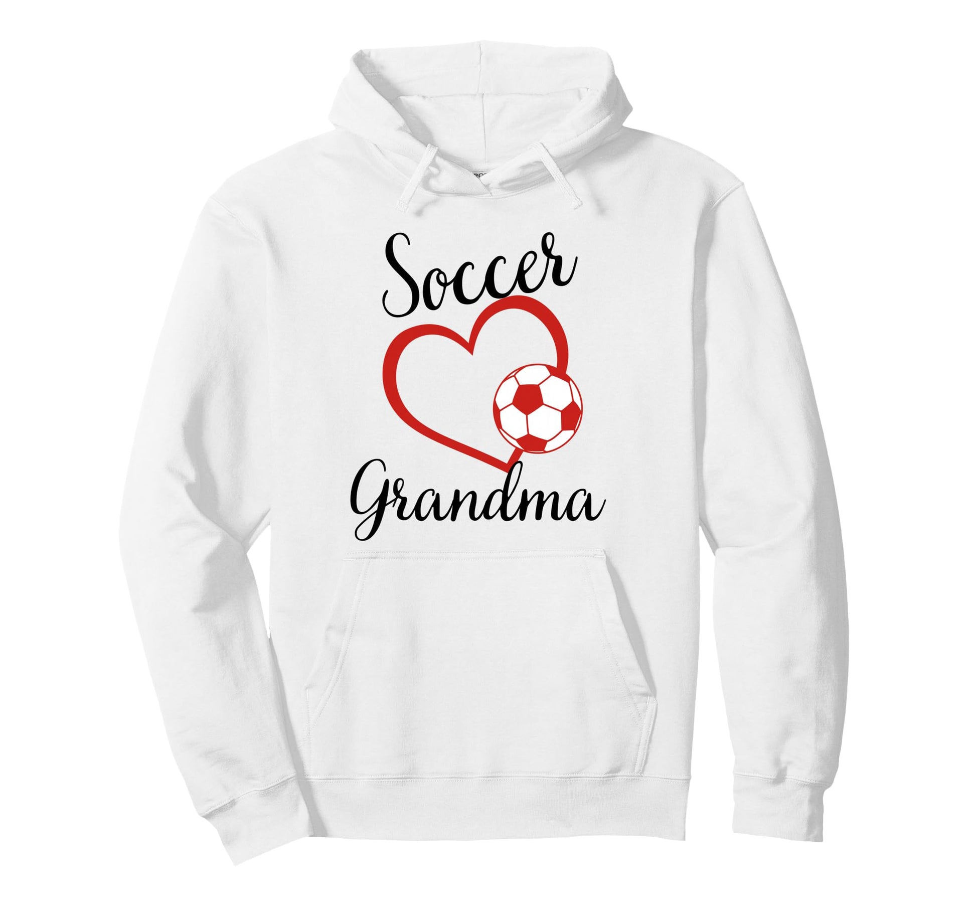 Funny Grandma Proud Soccer Lover Hoodie - Casual Everyday Wear Men Women - T-Shirt, Sweatshirt, Hoodie