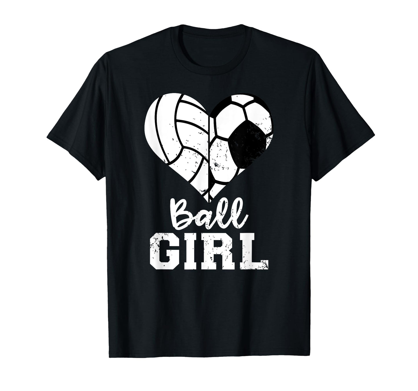 Ball Heart Funny Soccer Volleyball T-Shirt - Trendy Graphic Unisex - T-Shirt, Sweatshirt, Hoodie