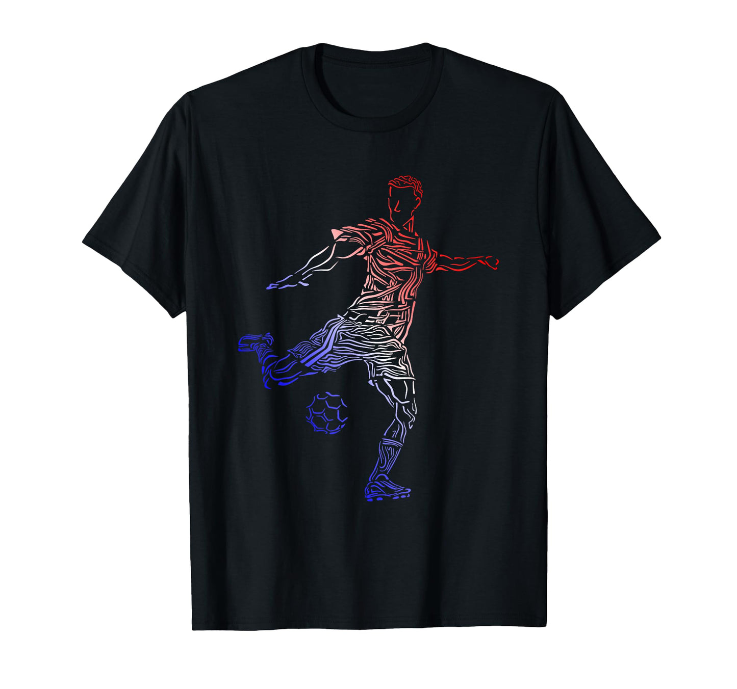 French Soccer Drawing France T-Shirt - Casual Everyday Wear Men Women - T-Shirt, Sweatshirt, Hoodie