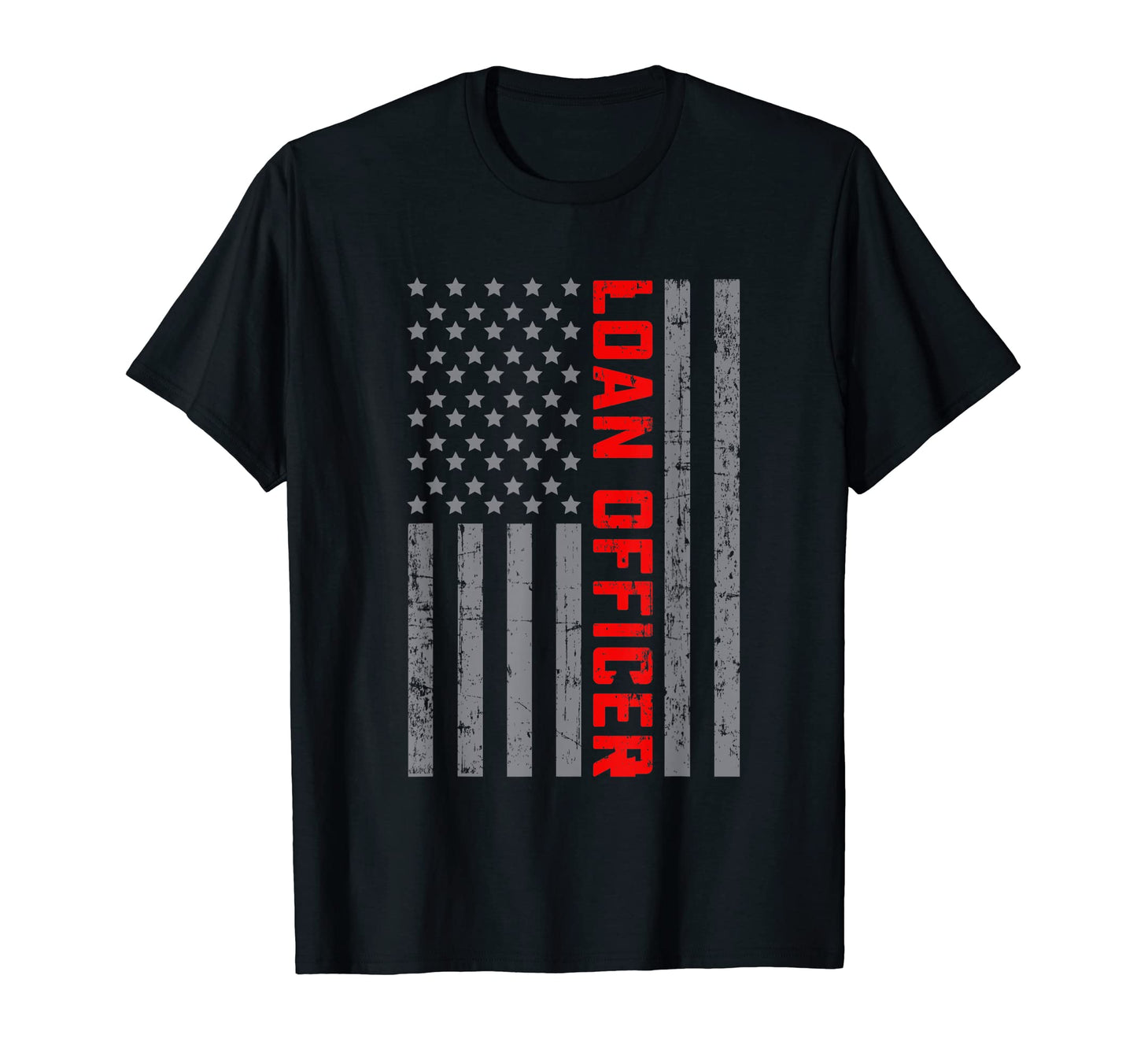 American Flag Loan Officer Us Flag T-Shirt - Fun Novelty Design for Adults - T-Shirt, Sweatshirt, Hoodie
