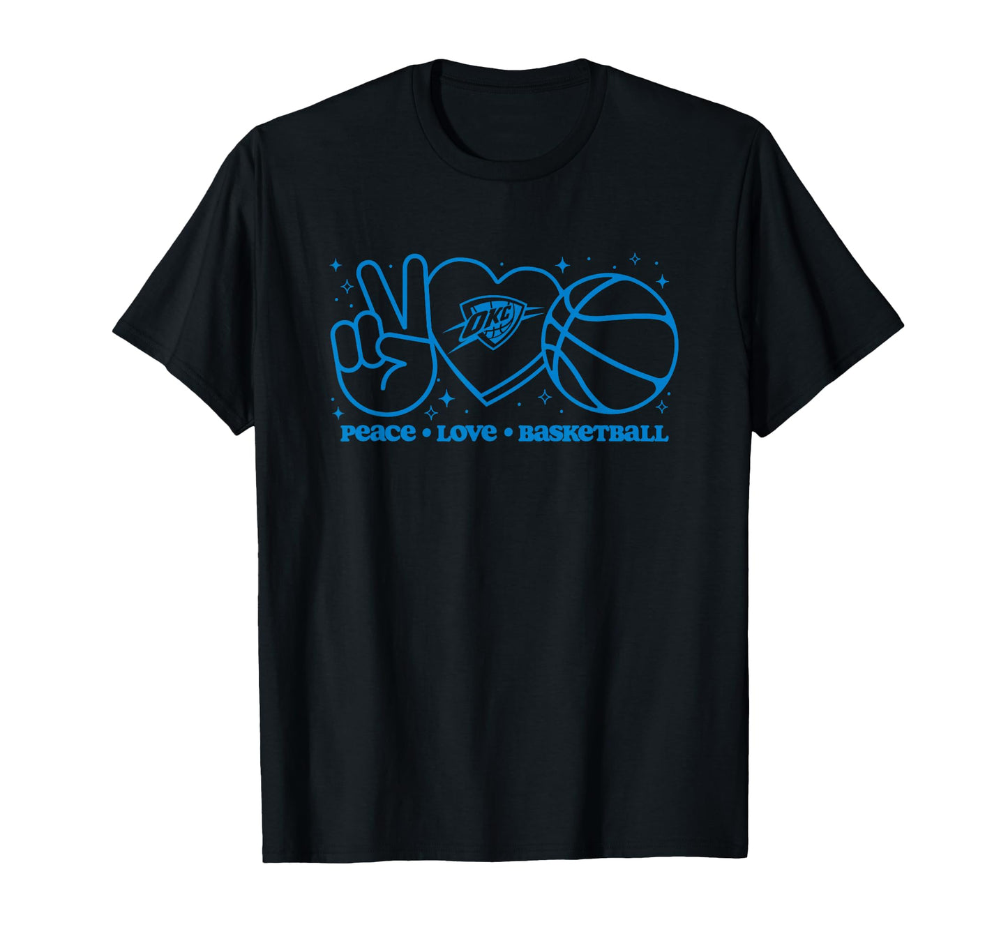 Nba Oklahoma City Thunder Peace T-Shirt - Aesthetic Graphic for Adults - T-Shirt, Sweatshirt, Hoodie