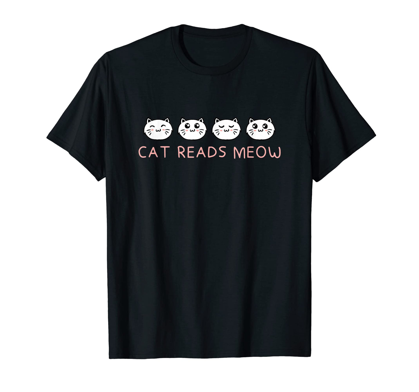 Cat Reads Meow Funny Cat Lover T-Shirt - Fun Novelty Design Men Women - T-Shirt, Sweatshirt, Hoodie