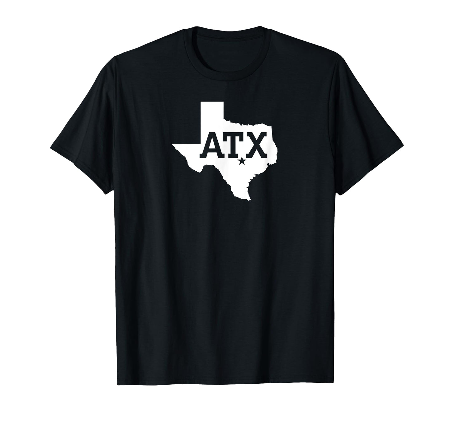 Atx Austin Tx Texas Silhouette T-Shirt - Custom Art Print for Adults - T-Shirt, Sweatshirt, Hoodie