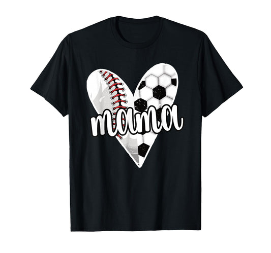 Baller Mama Proud Soccer Baseball Player T-Shirt - Custom Art Print Unisex - T-Shirt, Sweatshirt, Hoodie