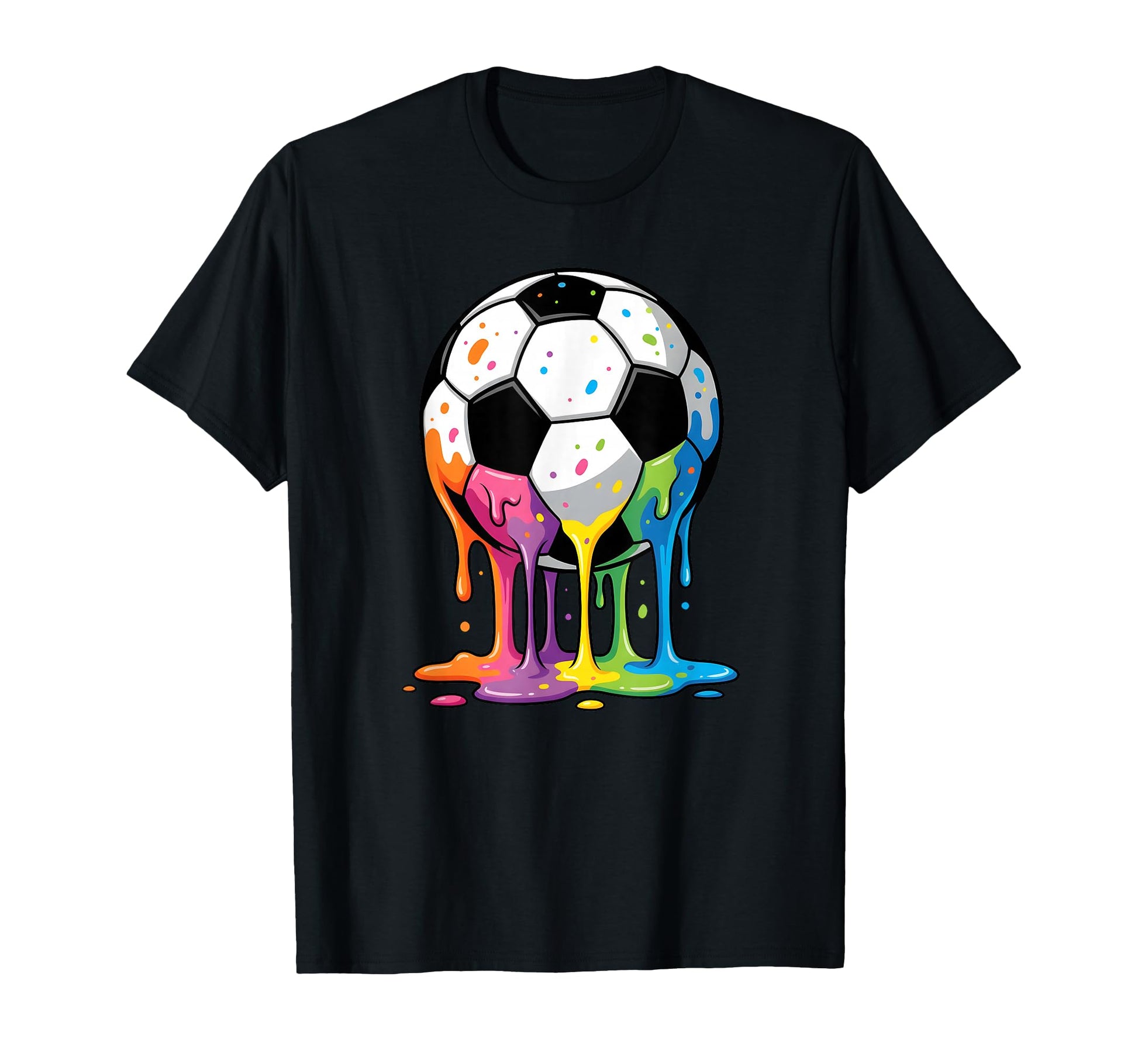Soccer Drip Ice Cream Drip Soccer T-Shirt - Aesthetic Graphic Men Women - T-Shirt, Sweatshirt, Hoodie