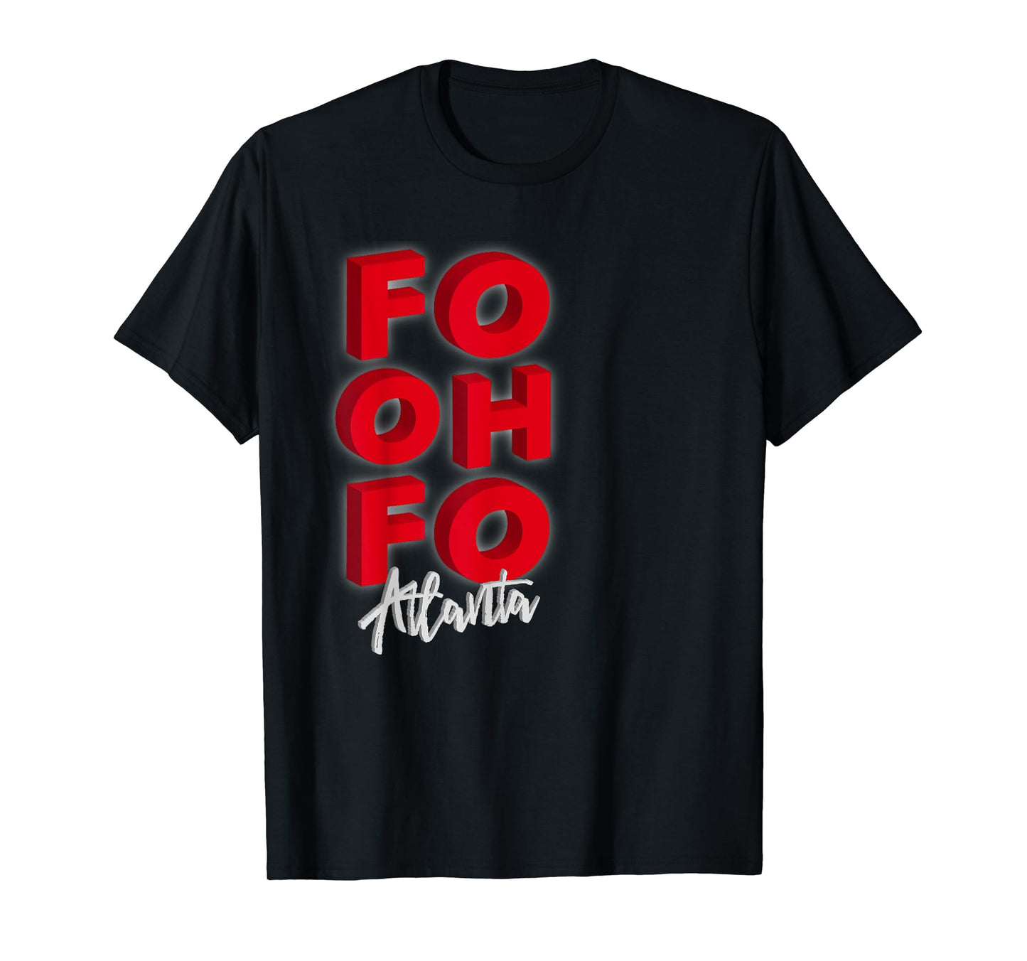 Red 404 Atlanta Georgia Funny Fo Oh Fo T-Shirt - Unique Graphic Unisex - T-Shirt, Sweatshirt, Hoodie