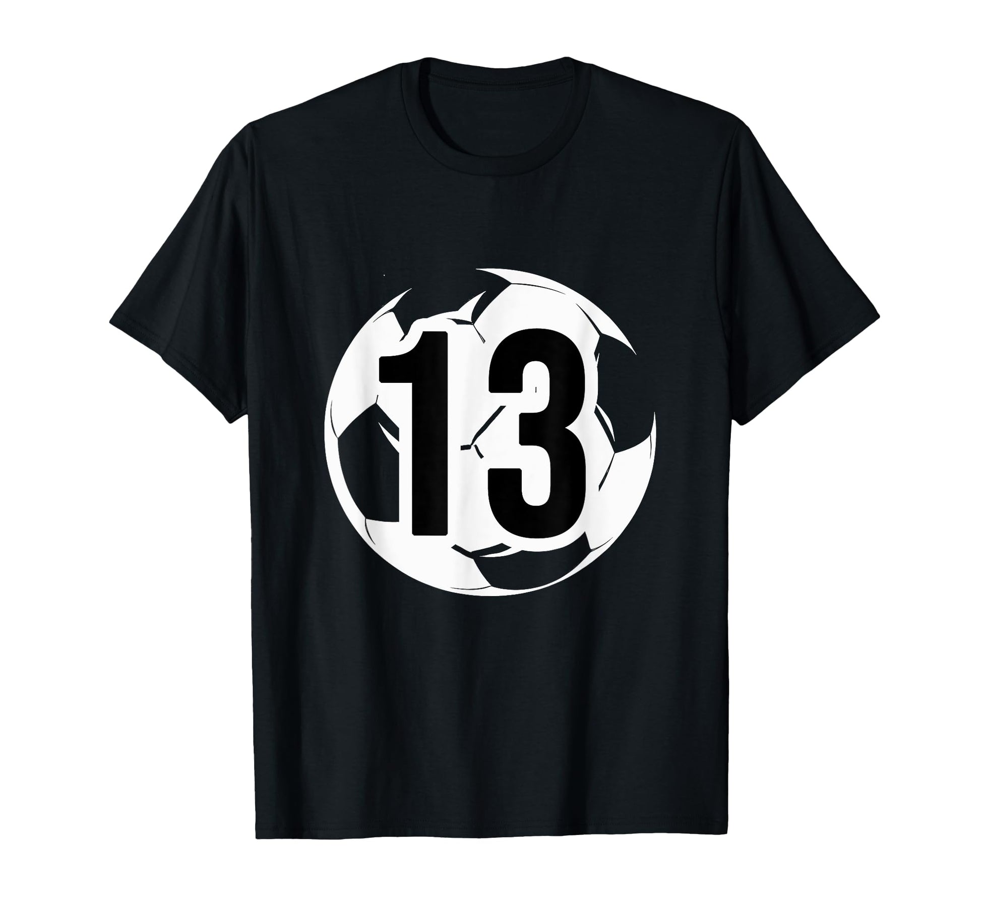 13 Soccer Birthday Gift Soccer Fan T-Shirt - Aesthetic Graphic for Adults - T-Shirt, Sweatshirt, Hoodie
