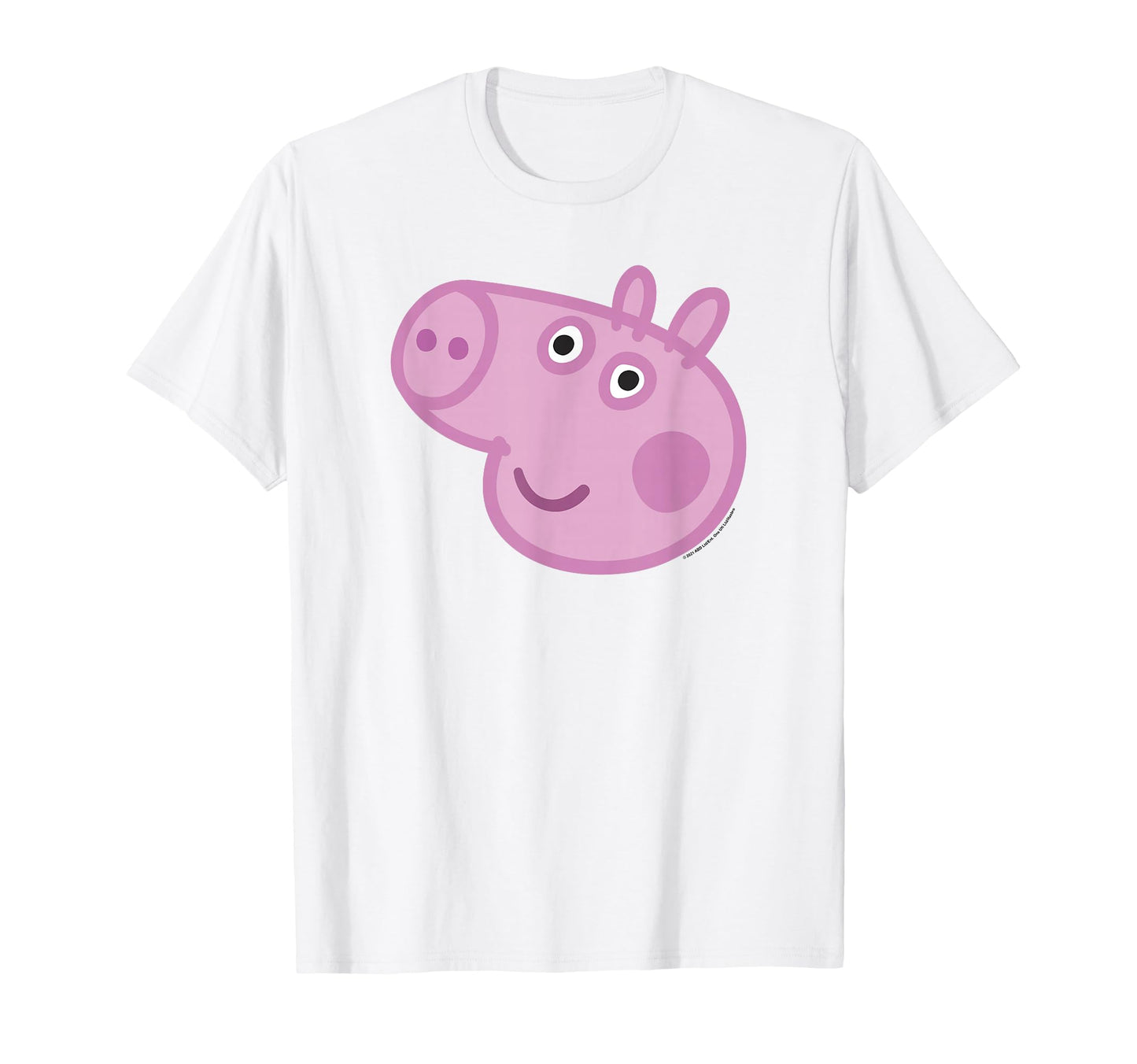 Peppa Pig Happy George Pig Big Face T-Shirt - Custom Art Print Unisex - T-Shirt, Sweatshirt, Hoodie