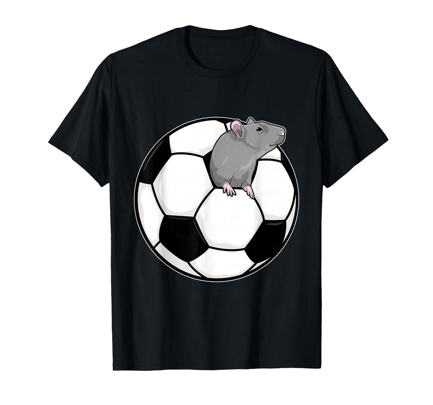 Rat Soccer Player Soccer Sports T-Shirt - Graphic Print Unisex - T-Shirt, Sweatshirt, Hoodie