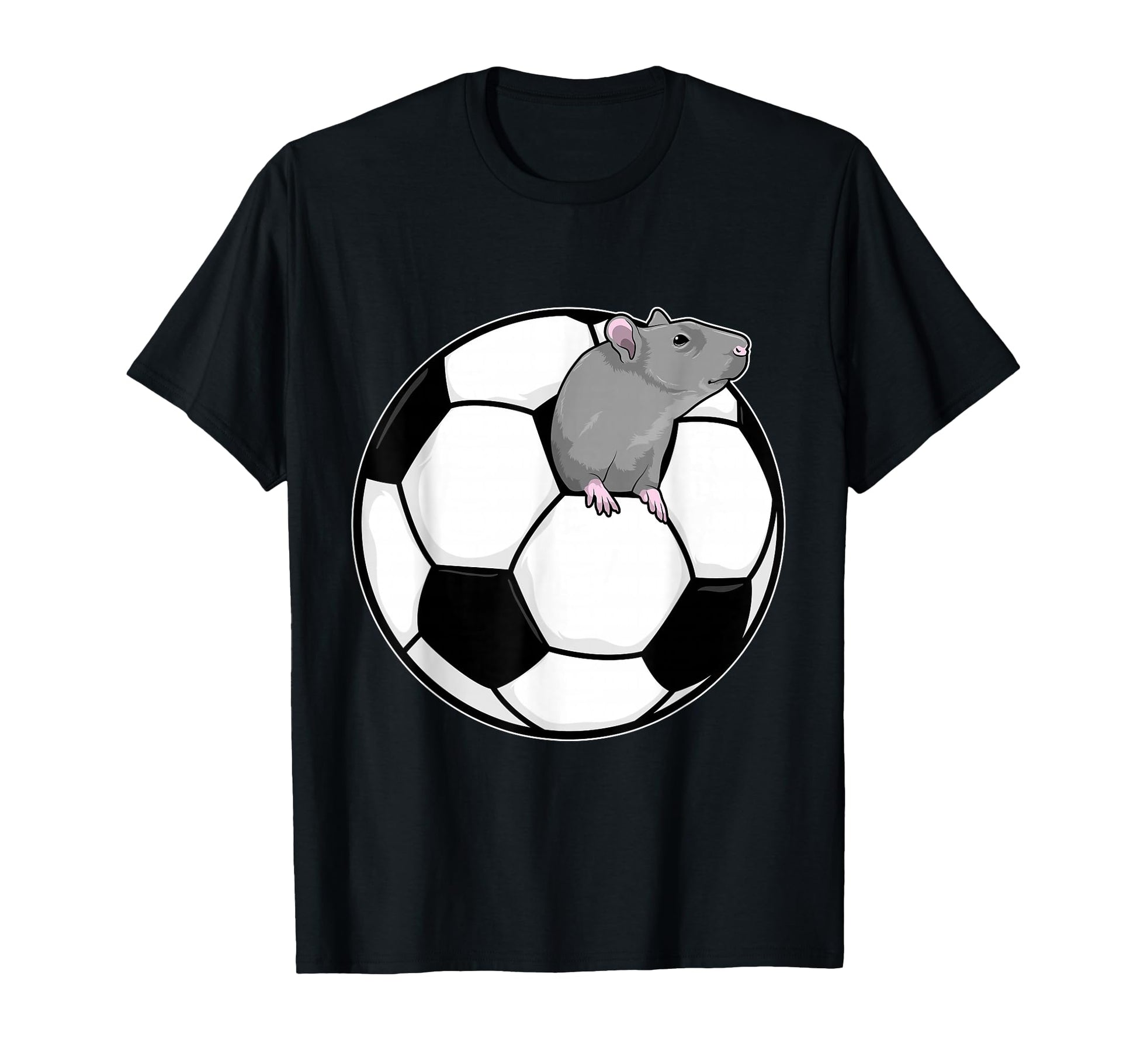 Rat Soccer Player Soccer Sports T-Shirt - Graphic Print Unisex - T-Shirt, Sweatshirt, Hoodie