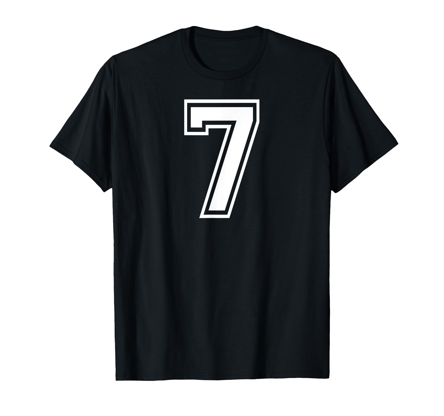 7 Number Seven Team Sports Matching T-Shirt - Minimalist Print Unisex - T-Shirt, Sweatshirt, Hoodie