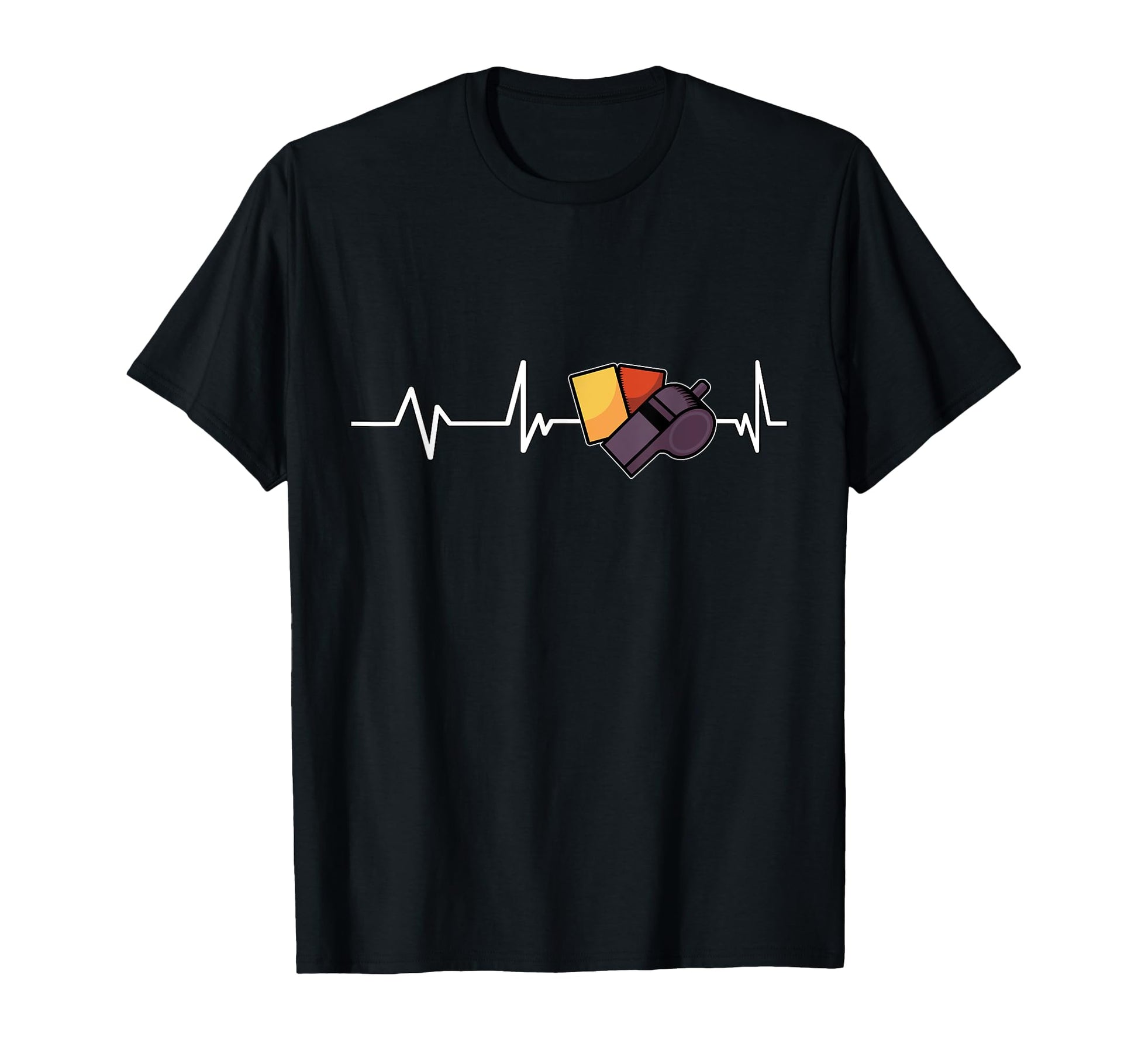 Whistle Red Card Yellow Card T-Shirt - Custom Art Print for Adults - T-Shirt, Sweatshirt, Hoodie