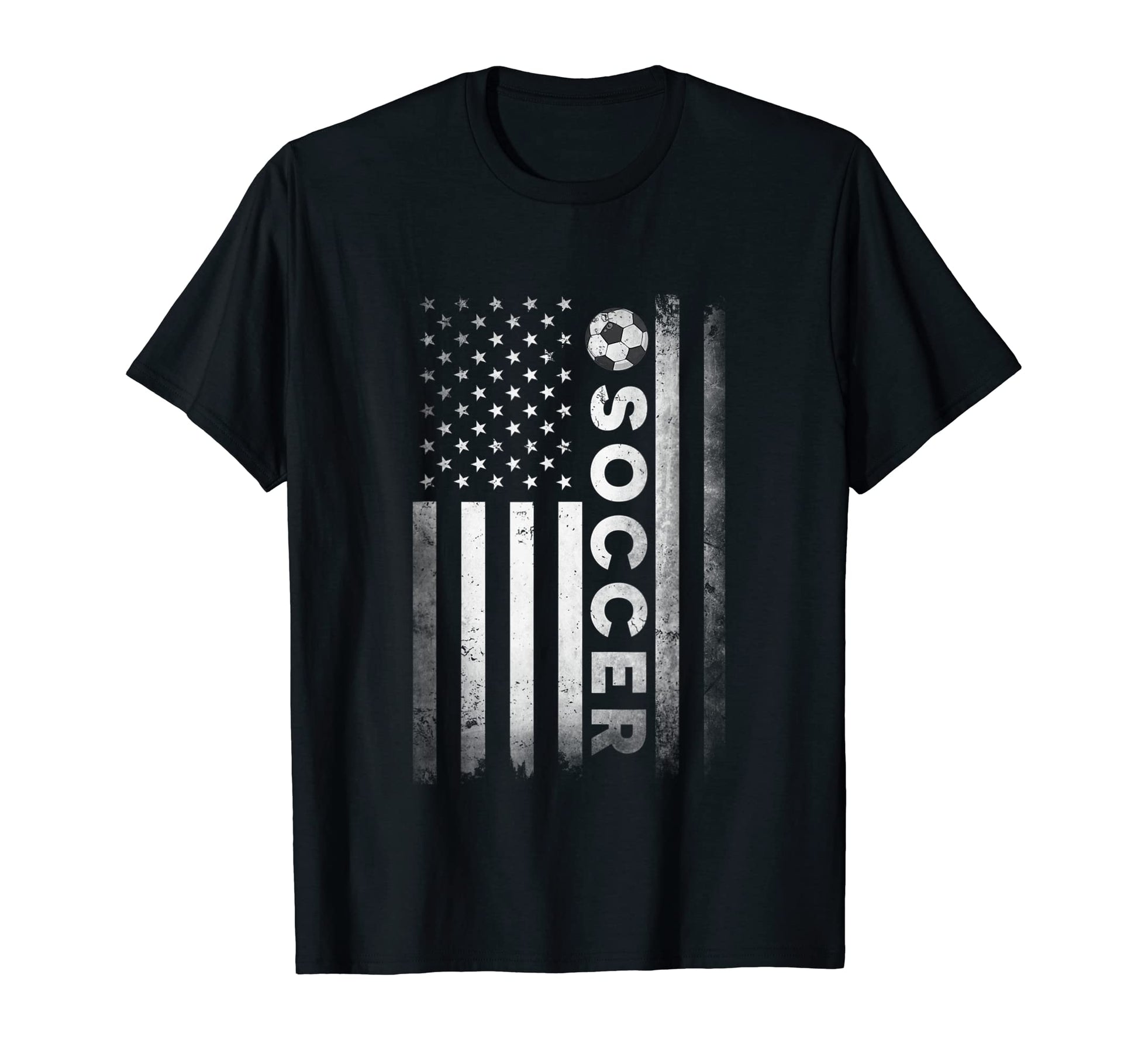 Us American Flag Soccer Patriotic Soccer T-Shirt - Graphic Print Men Women - T-Shirt, Sweatshirt, Hoodie