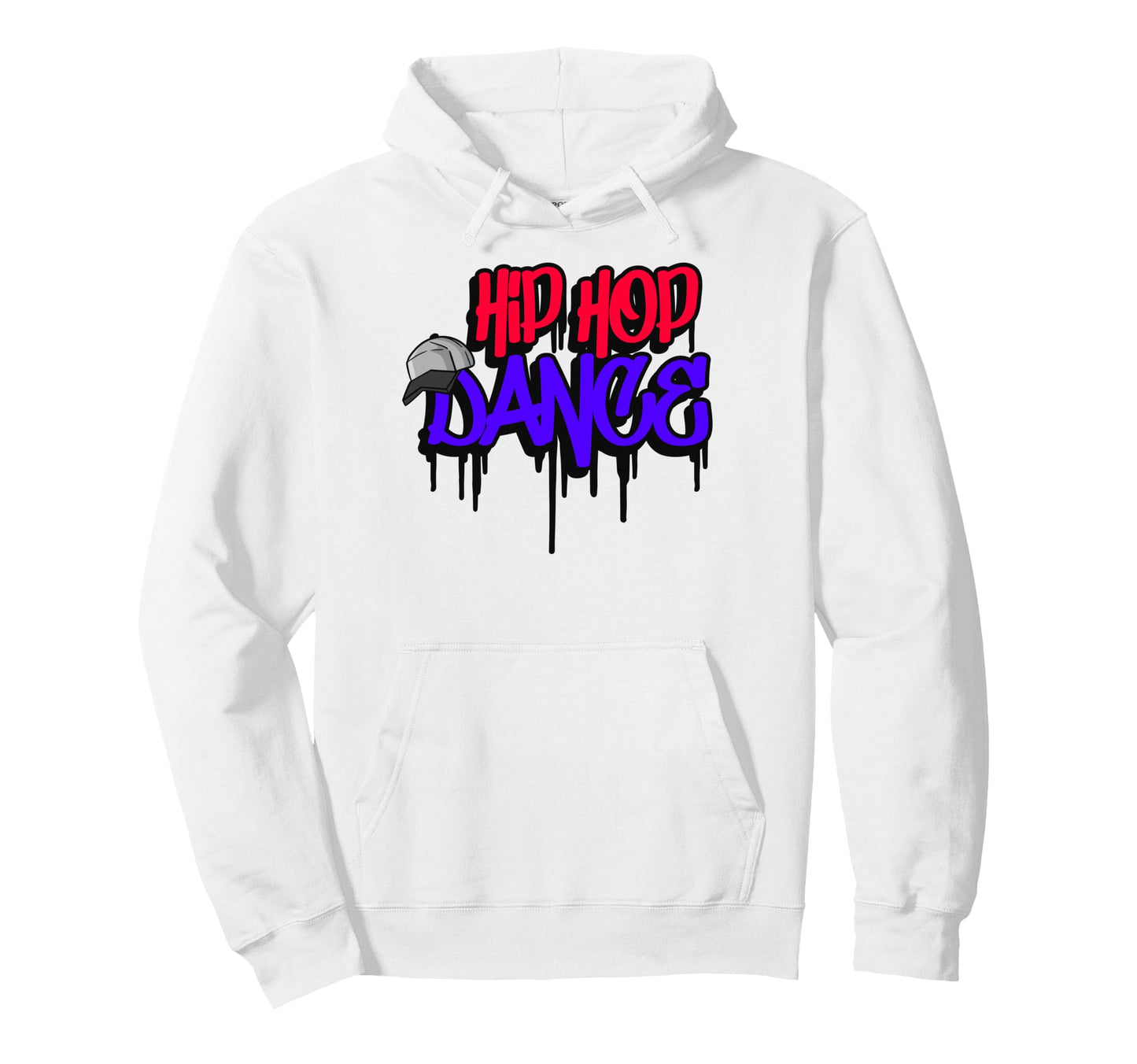 Hip Hop Dance Street Art Drip Hoodie - Custom Art Print for Adults - T-Shirt, Sweatshirt, Hoodie
