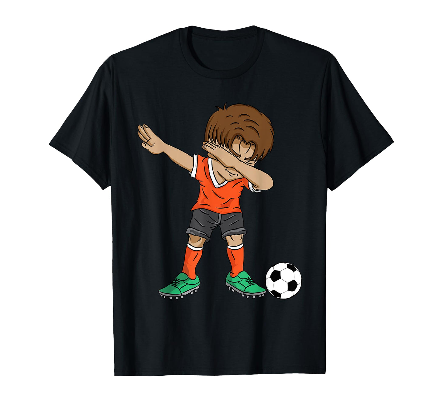 Dabbing Soccer Player Dab Dance Jersey T-Shirt - Unique Graphic Unisex - T-Shirt, Sweatshirt, Hoodie