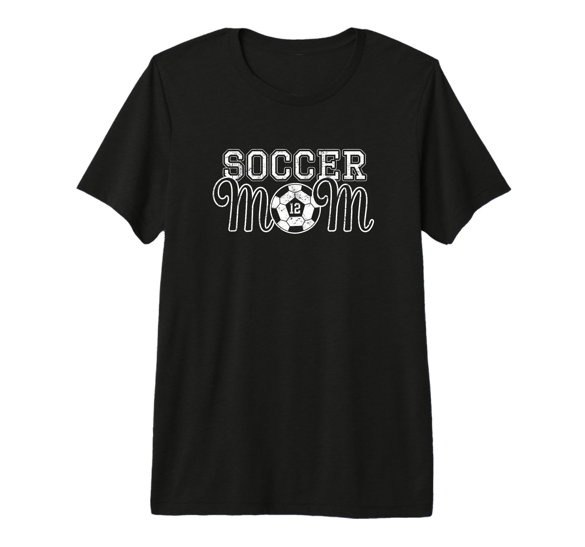 Number 12 Soccer Mom Mothers Day 12 T-Shirt - Minimalist Print for Adults - T-Shirt, Sweatshirt, Hoodie
