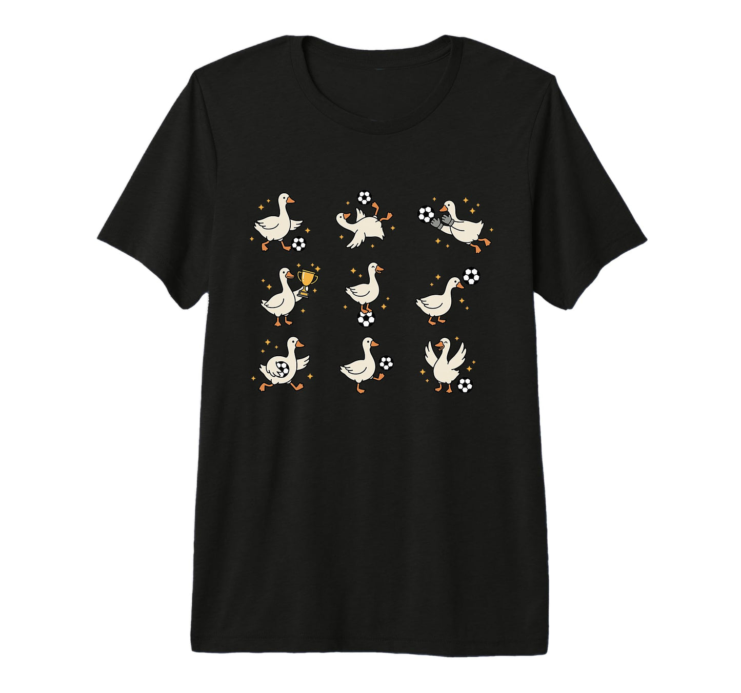 Silly Goose Playing Soccer Goalie T-Shirt - Custom Art Print for Adults - T-Shirt, Sweatshirt, Hoodie