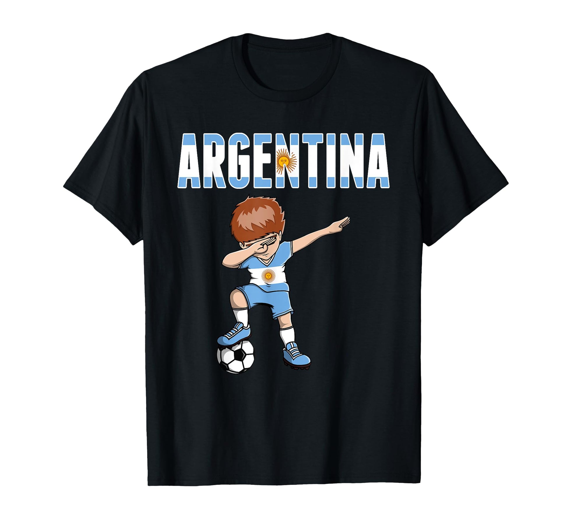 Dabbing Soccer Argentina Soccer Fan T-Shirt - Fun Novelty Design Unisex - T-Shirt, Sweatshirt, Hoodie