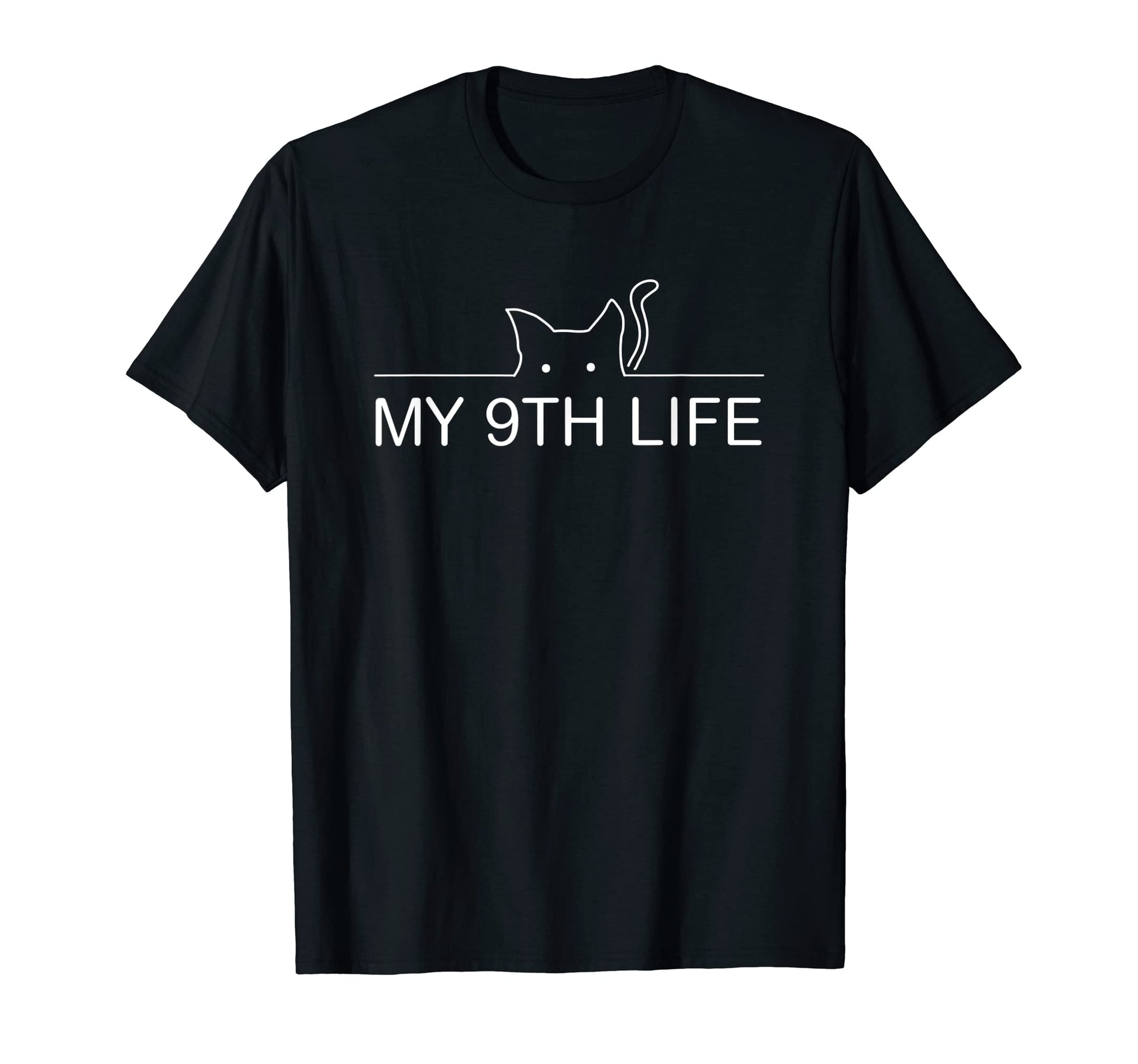My 9Th Life Cat Lover Birthday T-Shirt - Streetwear Style for Adults - T-Shirt, Sweatshirt, Hoodie