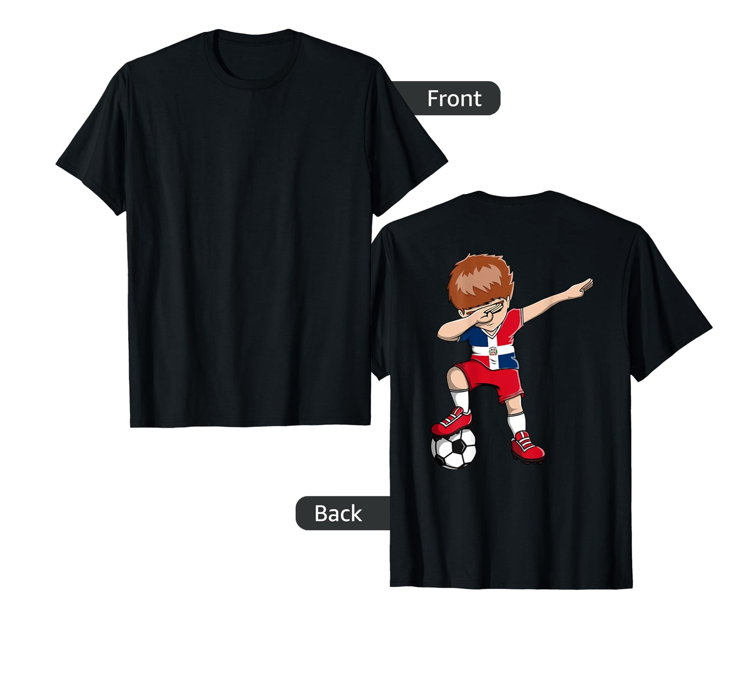 Dabbing Soccer Dominican Republic T-Shirt - Fun Novelty Design Unisex - T-Shirt, Sweatshirt, Hoodie