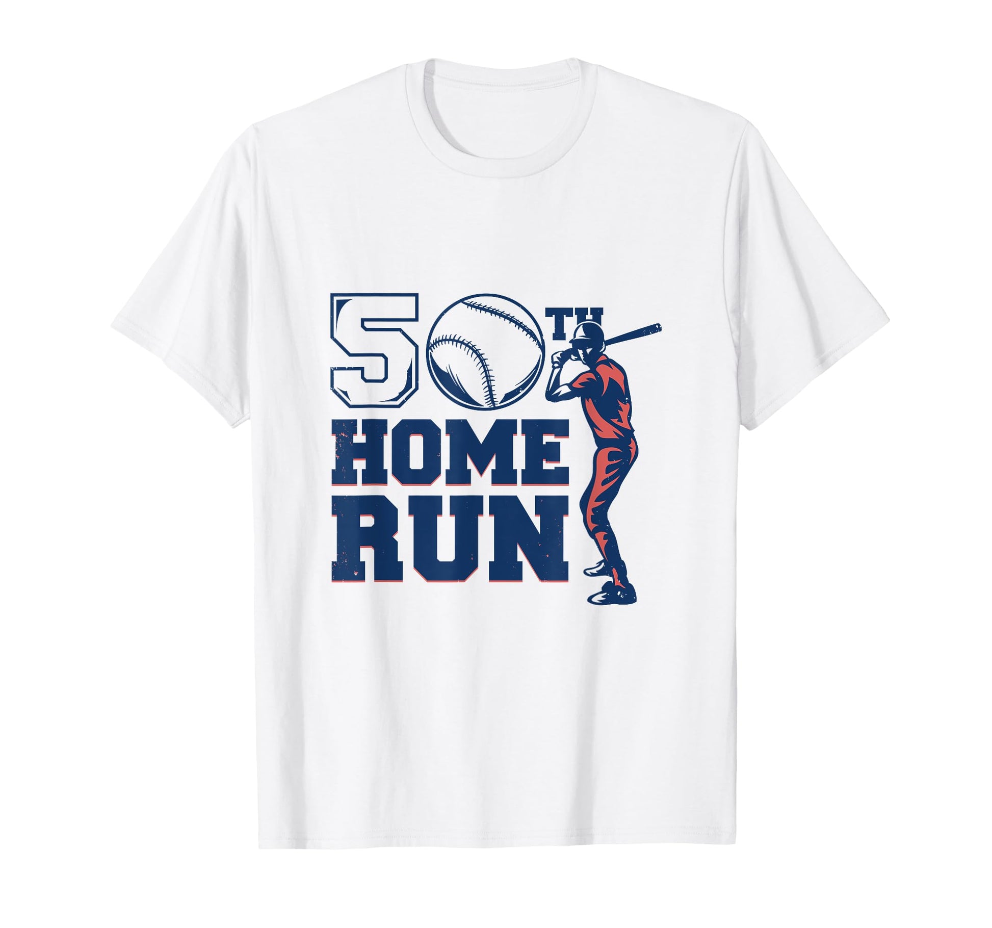 50 Birthday Baseball Dad Grandpa 50 T-Shirt - Streetwear Style for Adults - T-Shirt, Sweatshirt, Hoodie