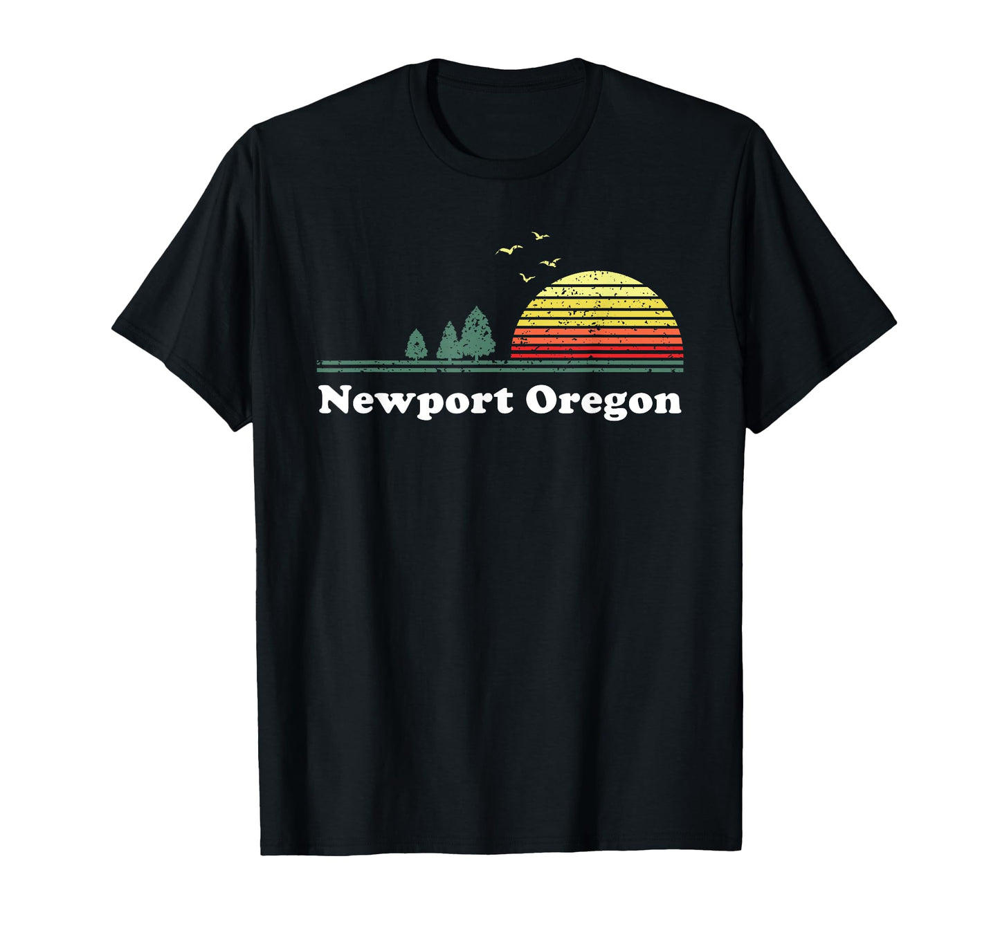 Newport Oregon Sunset Souvenir T-Shirt - Novelty Apparel Men Women - T-Shirt, Sweatshirt, Hoodie