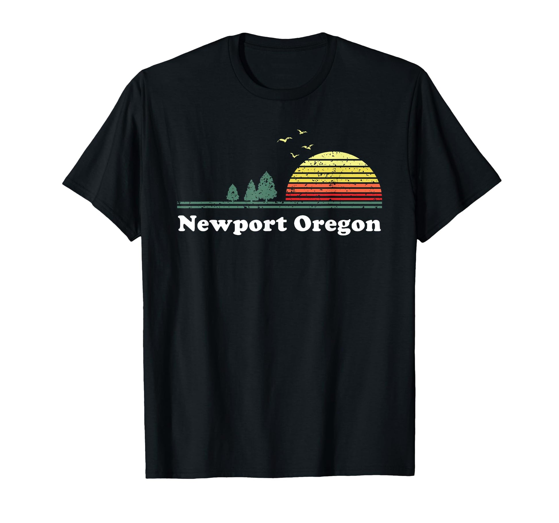 Newport Oregon Sunset Souvenir T-Shirt - Novelty Apparel Men Women - T-Shirt, Sweatshirt, Hoodie
