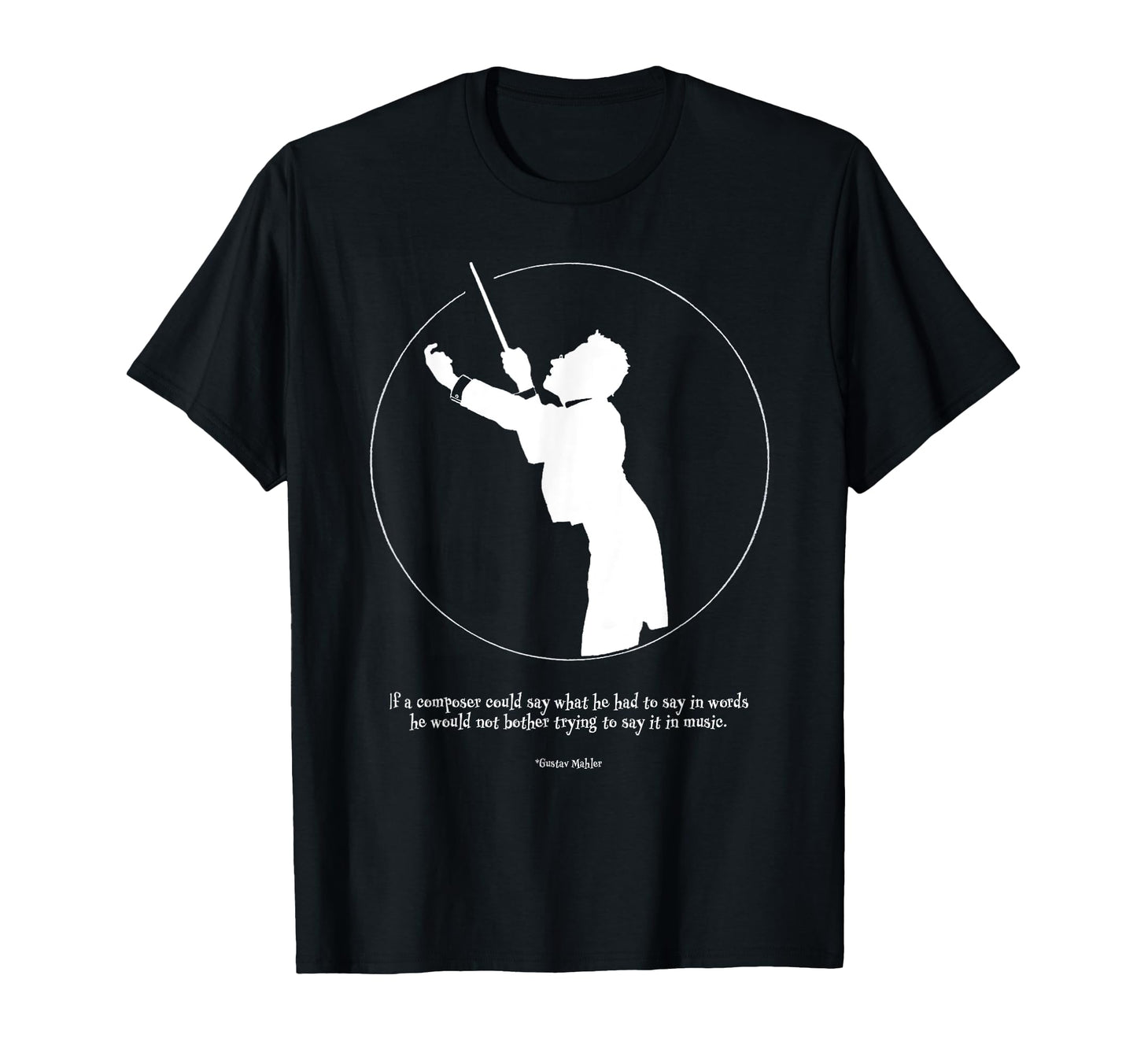 Gustav Mahler Conductor Composer T-Shirt - Minimalist Print for Adults - T-Shirt, Sweatshirt, Hoodie