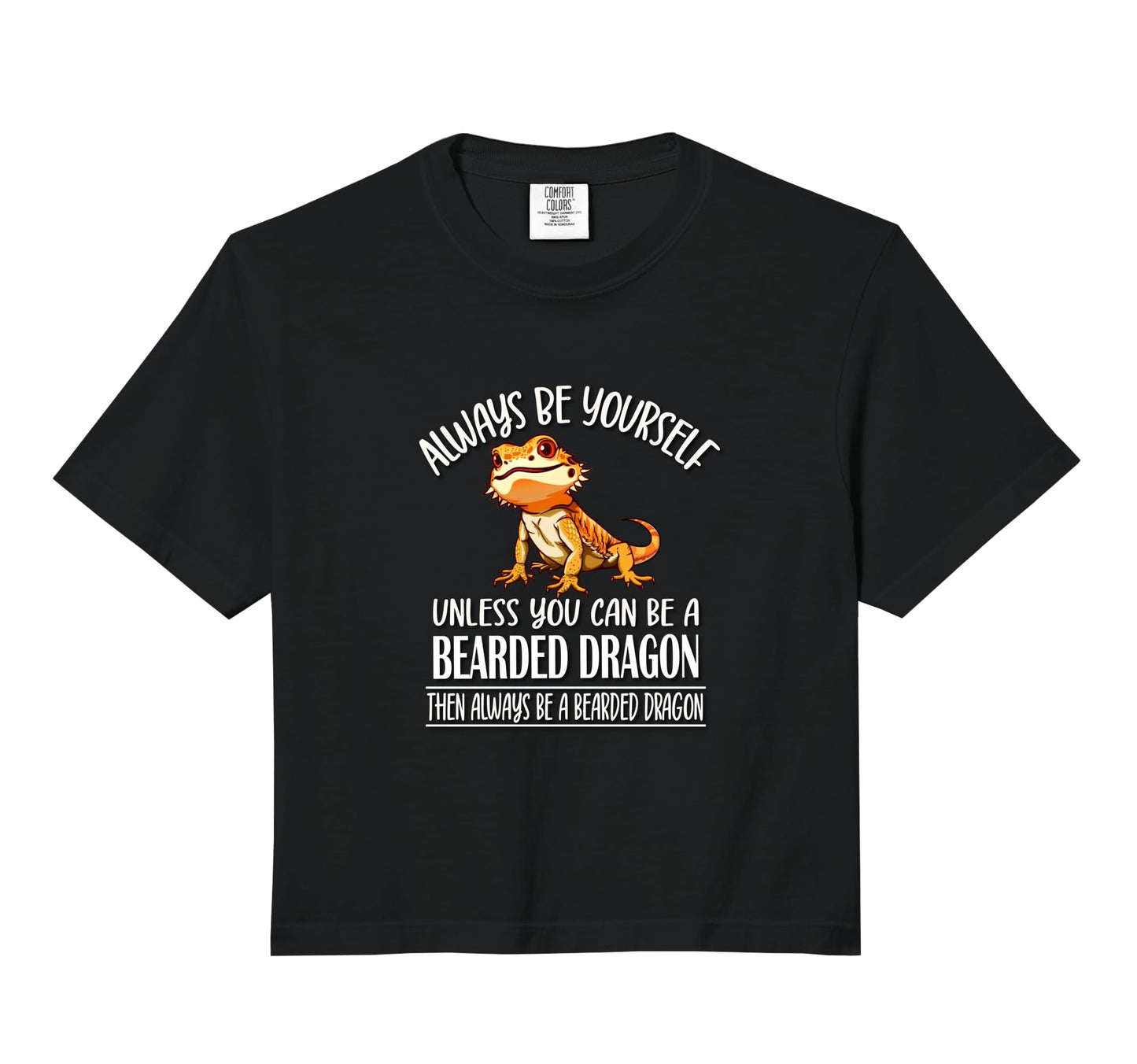 Tiny Dinosaur Be Yourself Bearded Dragon Hoodie - Aesthetic Graphic Unisex - T-Shirt, Sweatshirt, Hoodie