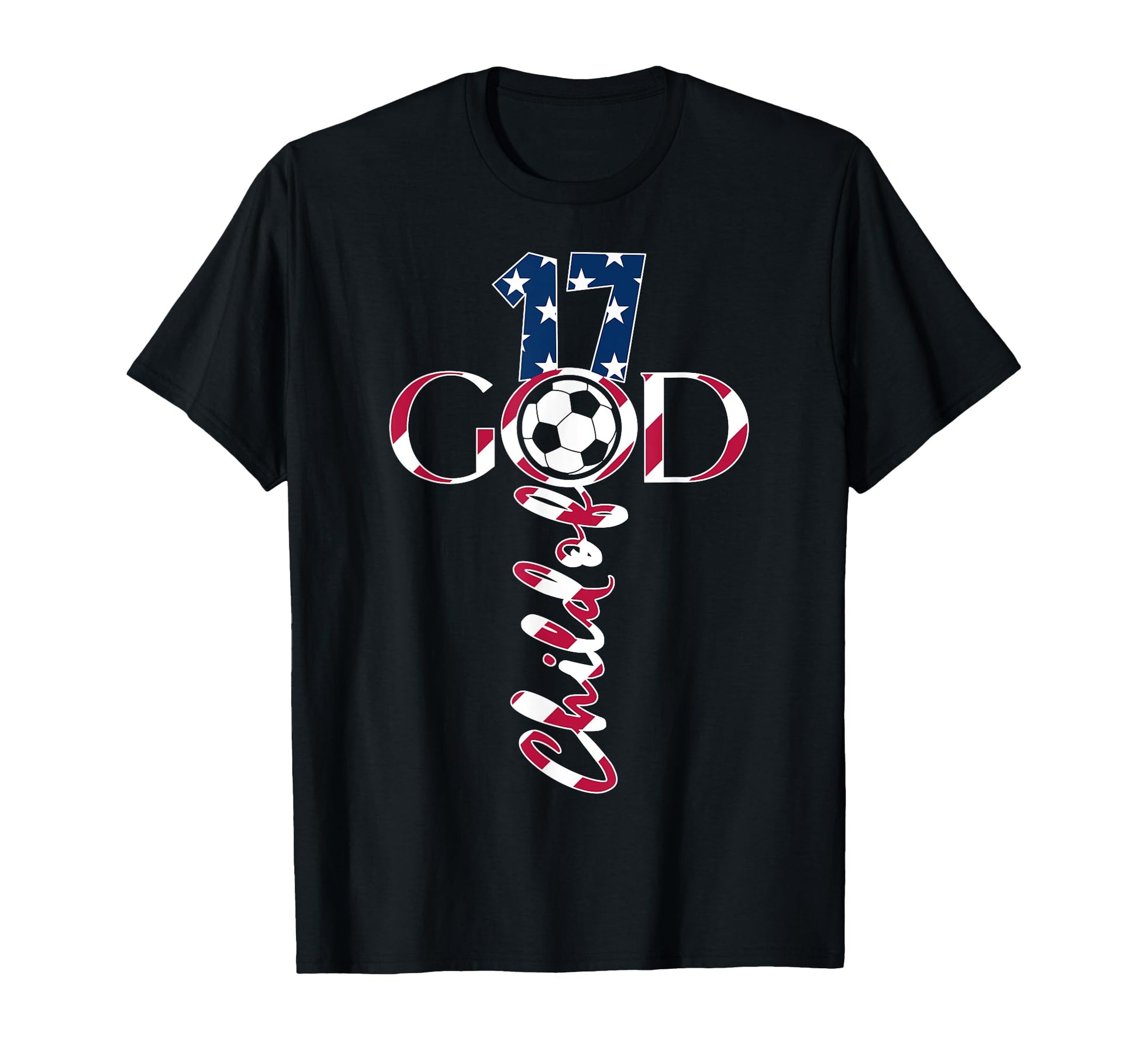 Jesus 17 Years Child God Soccer 17Th T-Shirt - Minimalist Print for Adults - T-Shirt, Sweatshirt, Hoodie