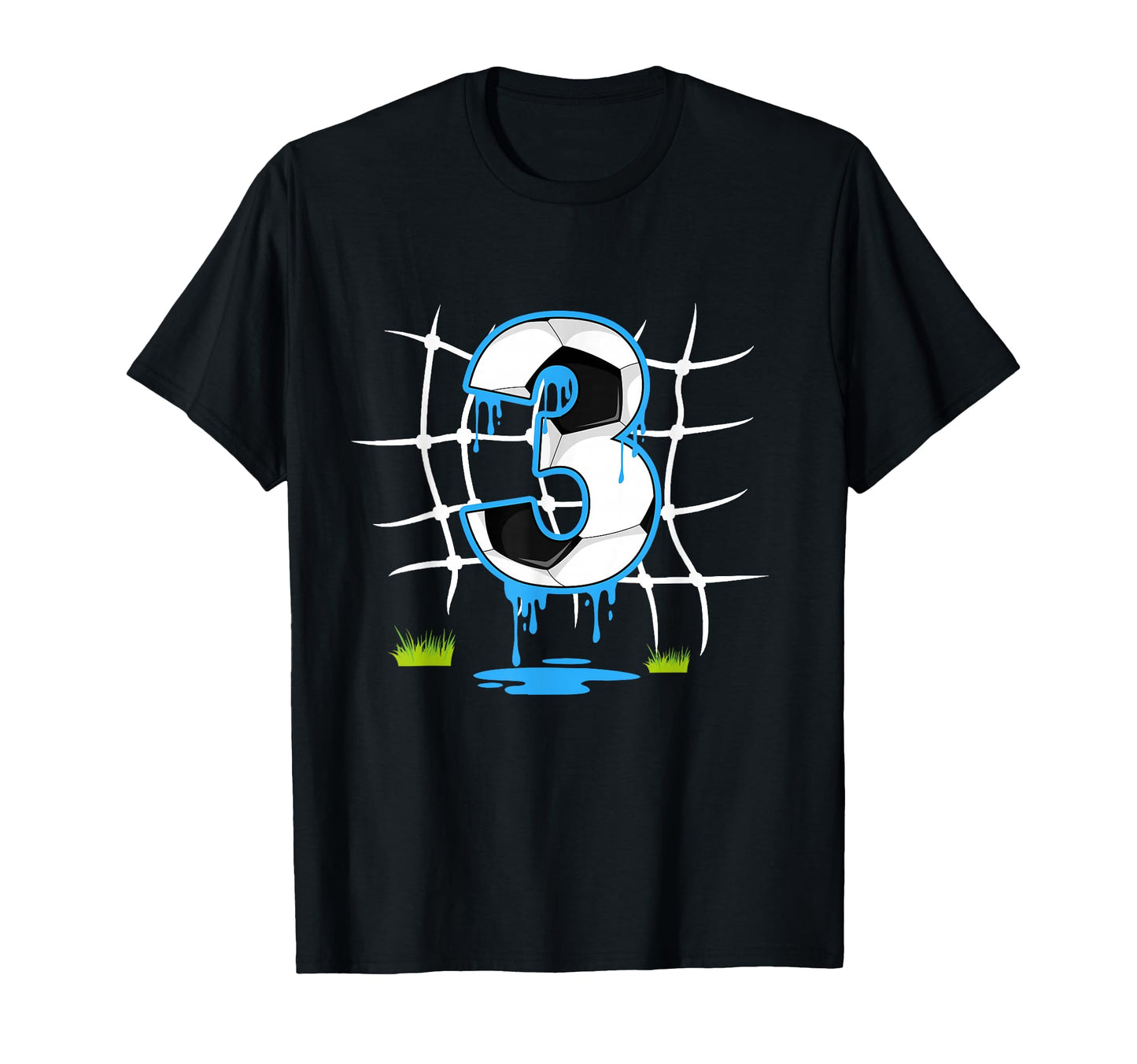 Soccer 3 Year Old Birthday Drip 3Rd T-Shirt - Trendy Graphic for Adults - T-Shirt, Sweatshirt, Hoodie
