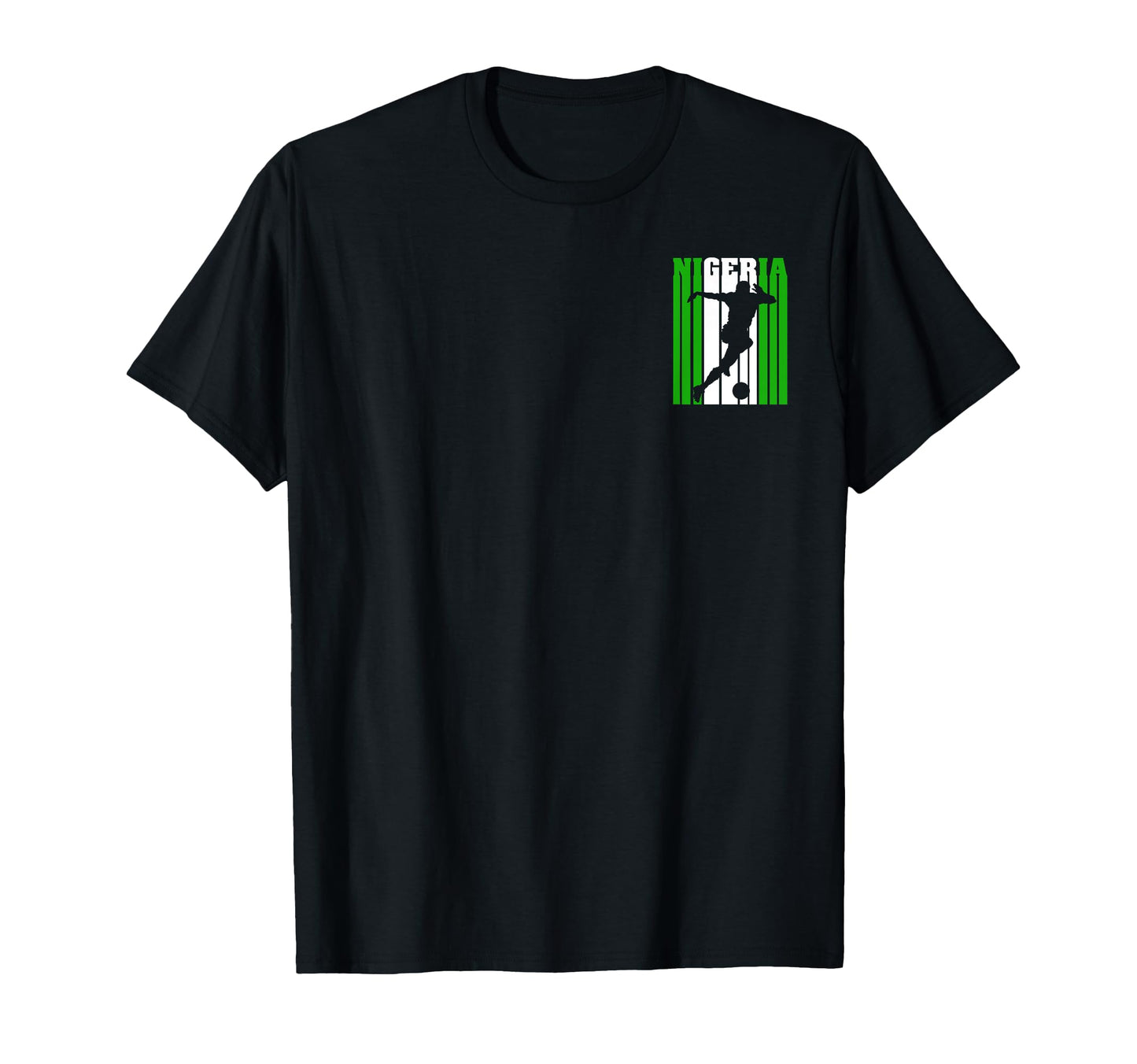 Nigeria Nigerian Flag Soccer Football T-Shirt - Fun Novelty Design Unisex - T-Shirt, Sweatshirt, Hoodie