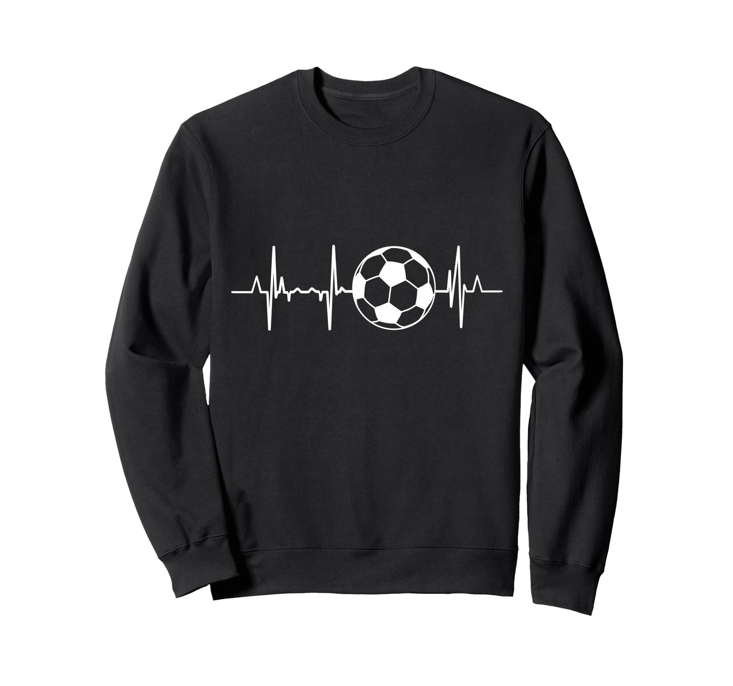 Soccer Heartbeat Sweatshirt - Streetwear Style for Adults - T-Shirt, Sweatshirt, Hoodie