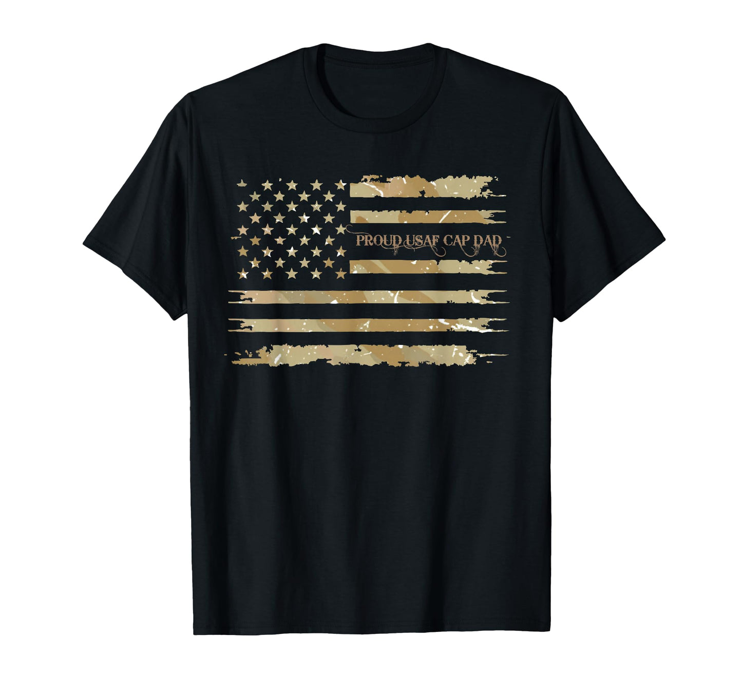 Proud Usaf Cap Dad Military Family T-Shirt - Casual Everyday Wear Unisex - T-Shirt, Sweatshirt, Hoodie