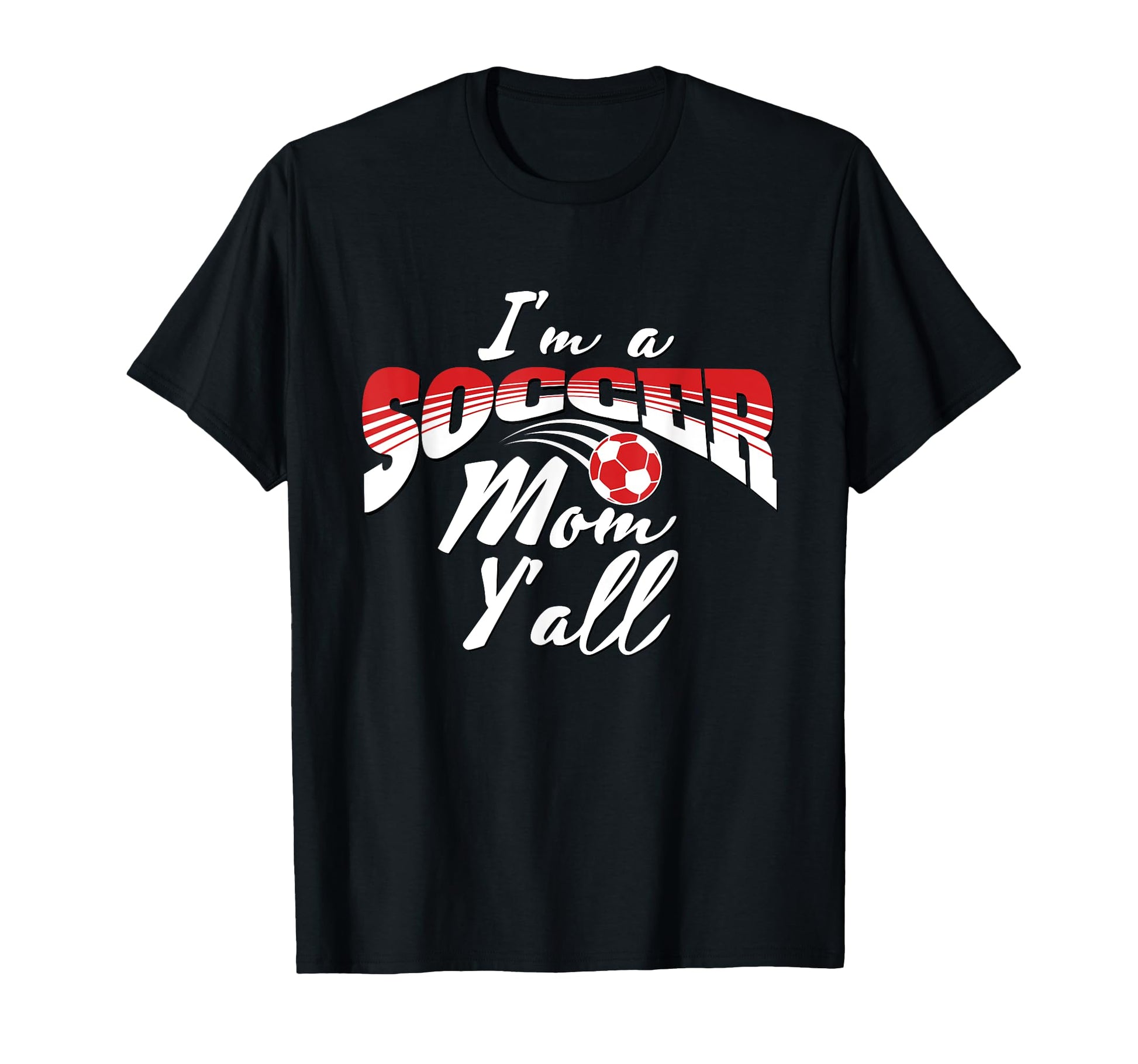 Mom Soccer Lover Soccer Mom Gift Red T-Shirt - Aesthetic Graphic Unisex - T-Shirt, Sweatshirt, Hoodie